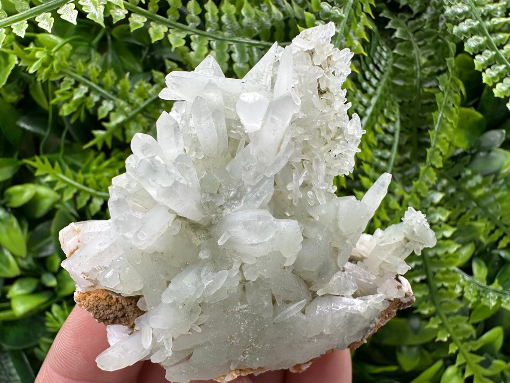 Quartz with Chlorite, Rhodochrosite and Siderite: Natural Crystal Home Decor Stone