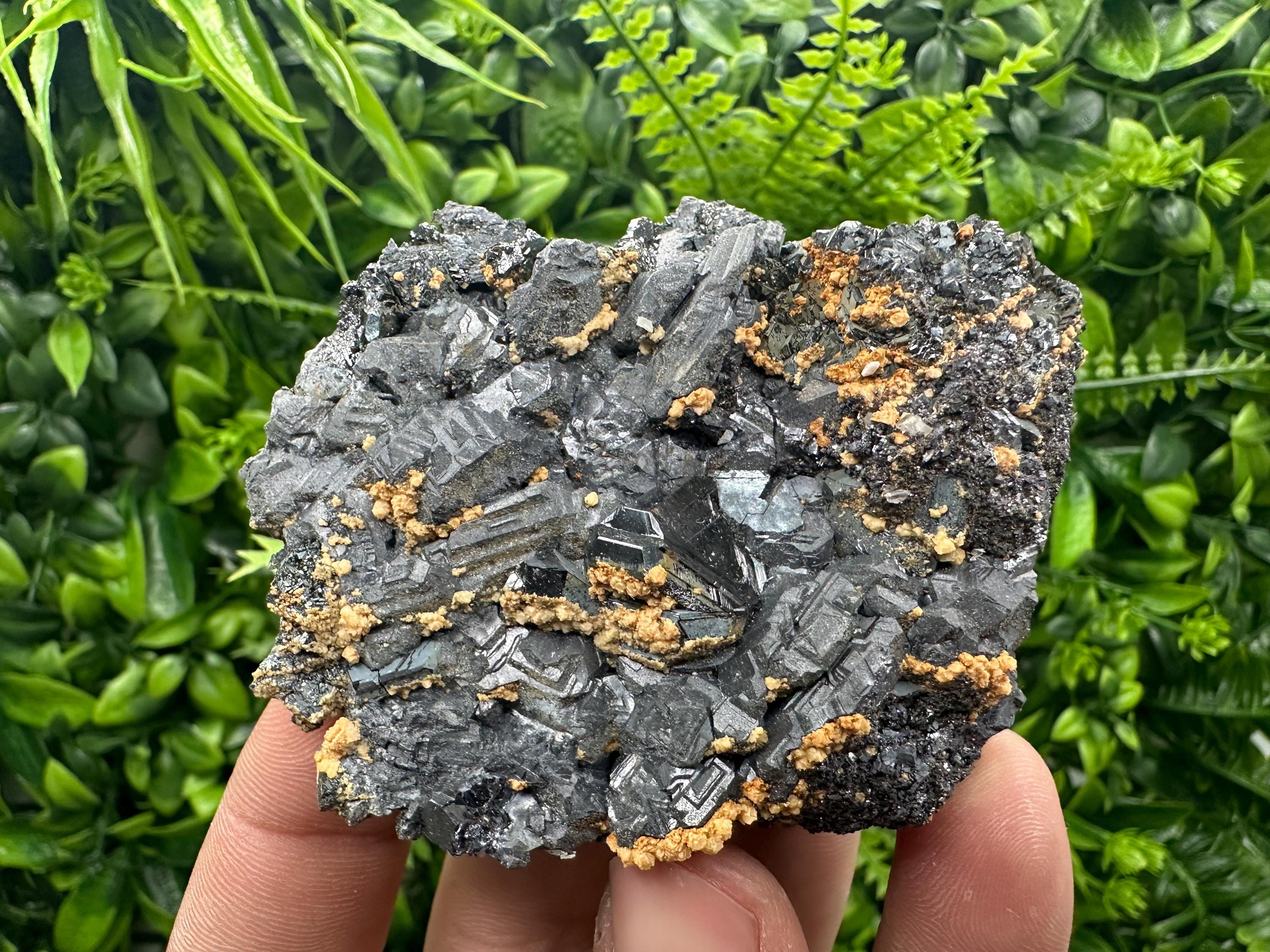 Galena Spinel with Dolomite and Sphalerite, Krushev Dol Mine Mineral Specimen