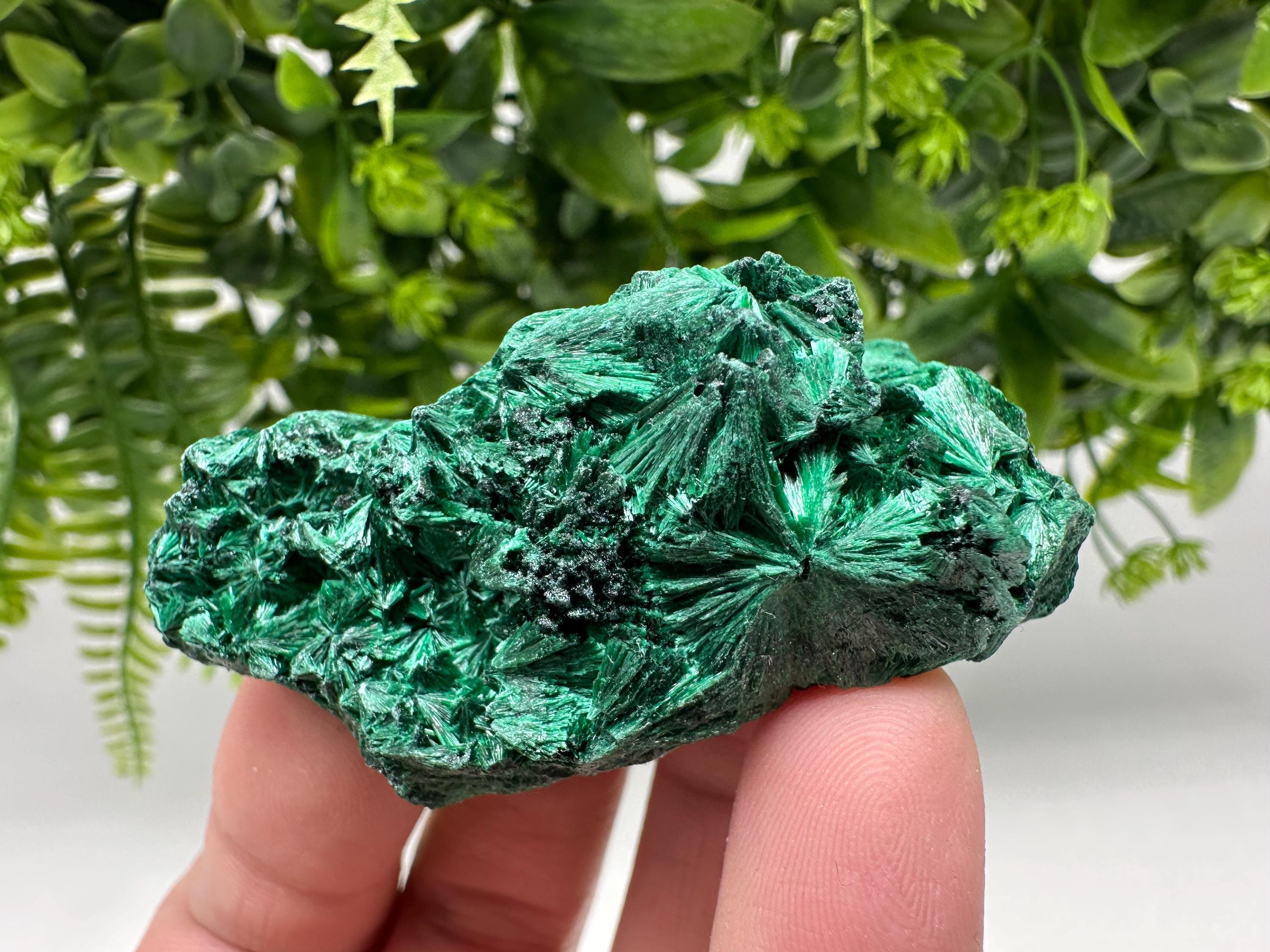 Polished Green Malachite Crystal from Congo, Natural Specimen, Chakra Stone