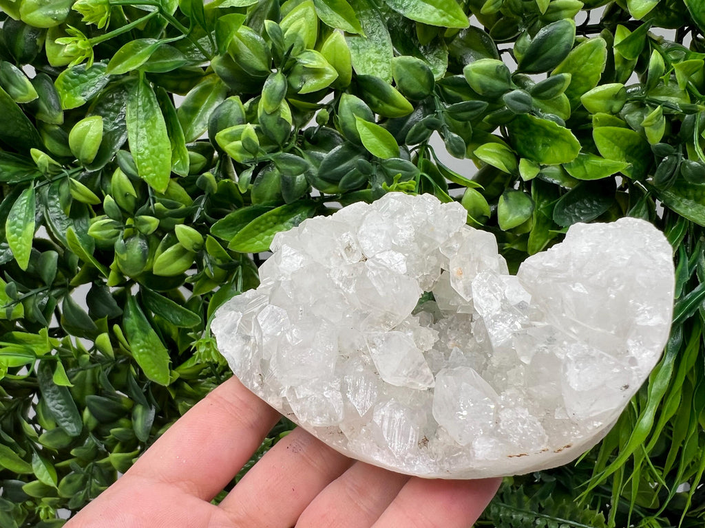 Apophyllite Stilbite Chalcedony Specimen: India Minerals Crystal Collection