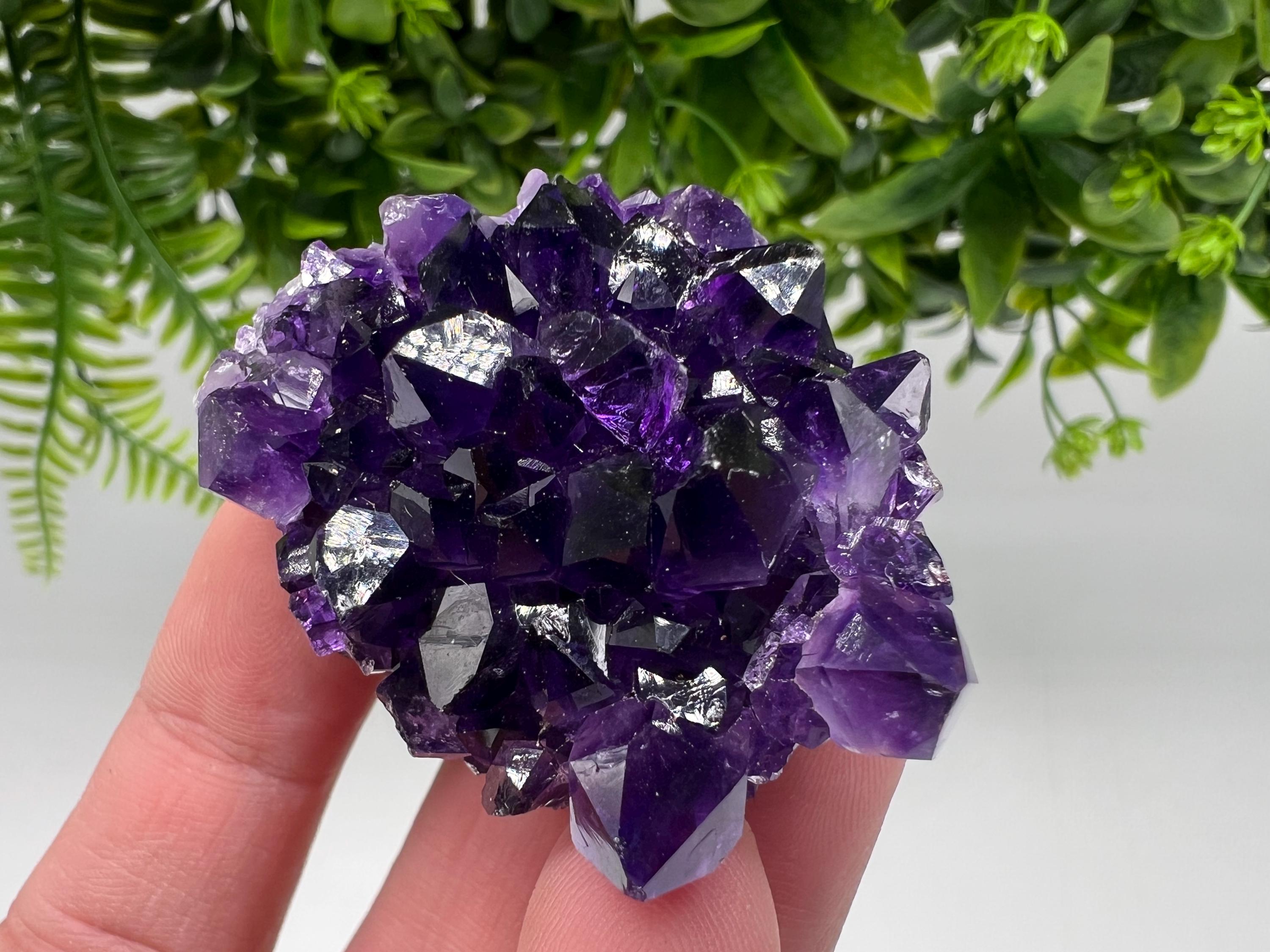 Uruguay Amethyst Crystal: Purple Quartz Home Decor, Energy Stone