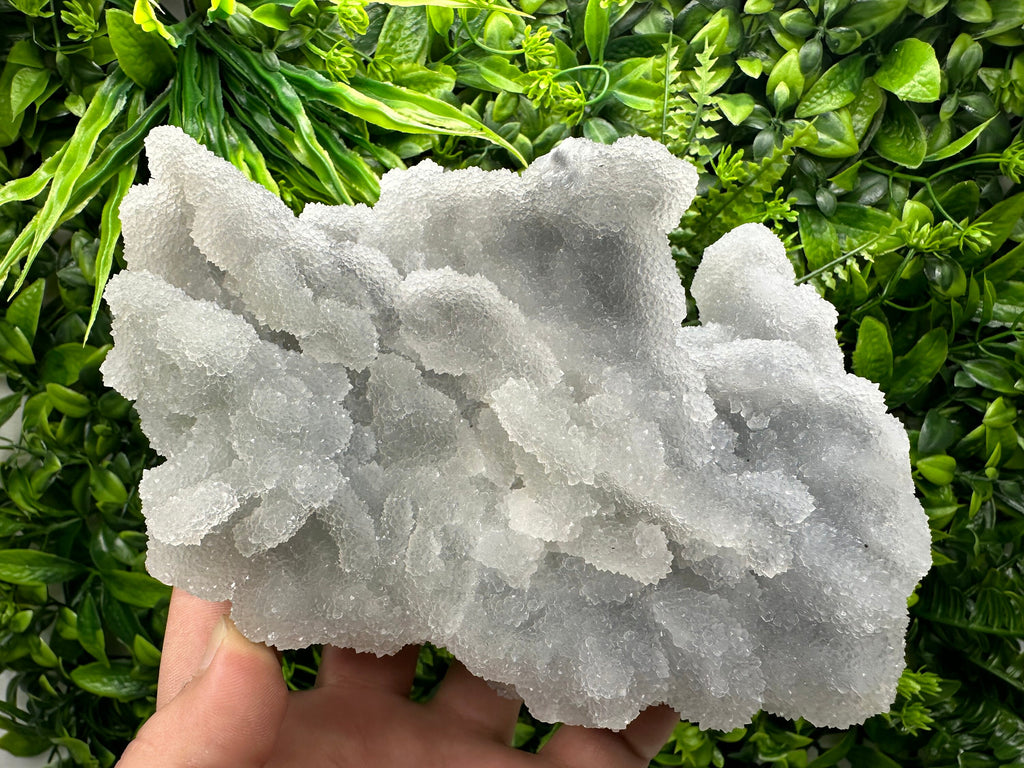 Blue Chalcedony Quartz with Chlorite: Krushev Dol Mine, Bulgaria