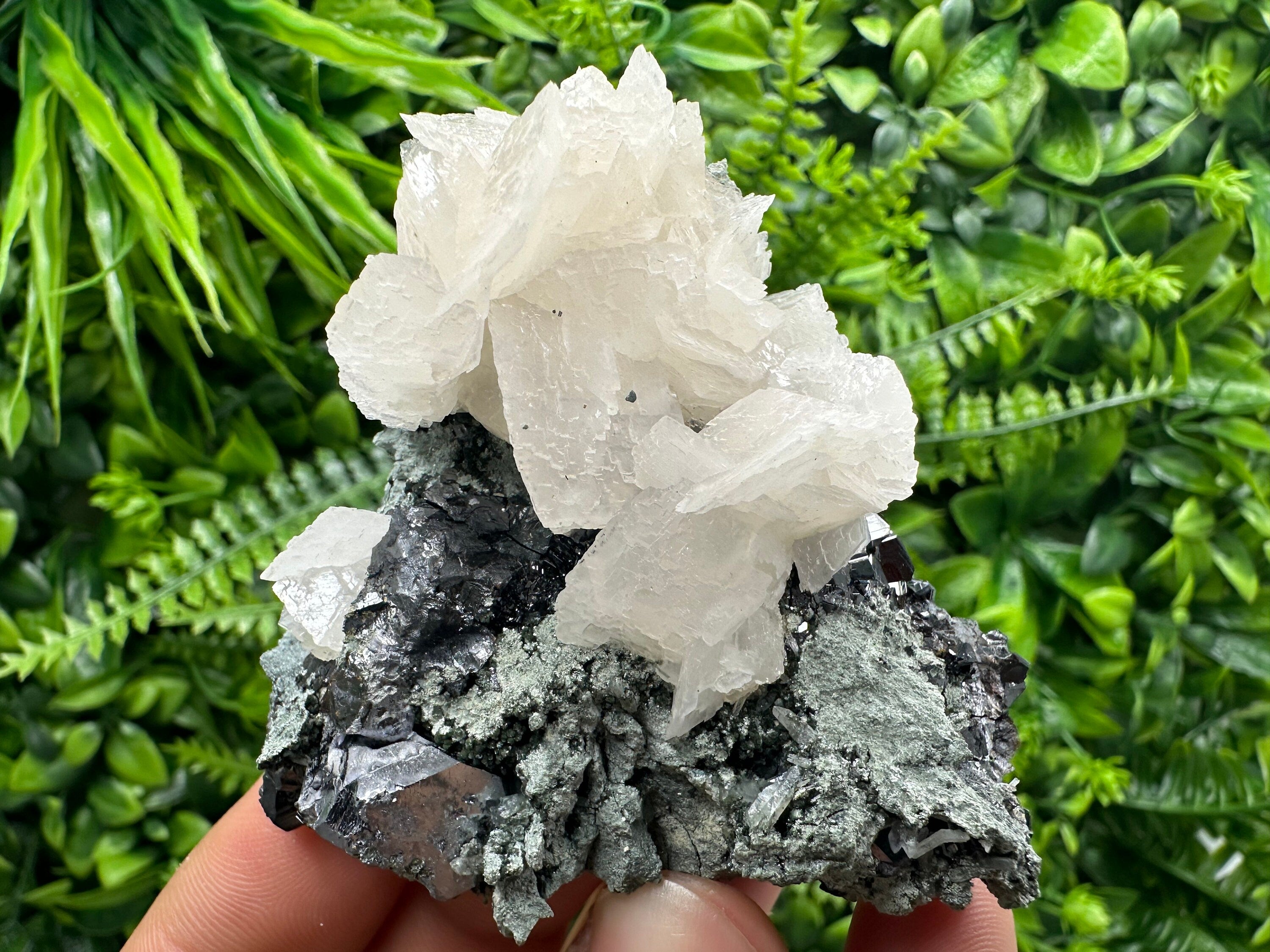 Galena, Calcite, Sphalerite, Quartz Mineral Specimen, Bulgaria