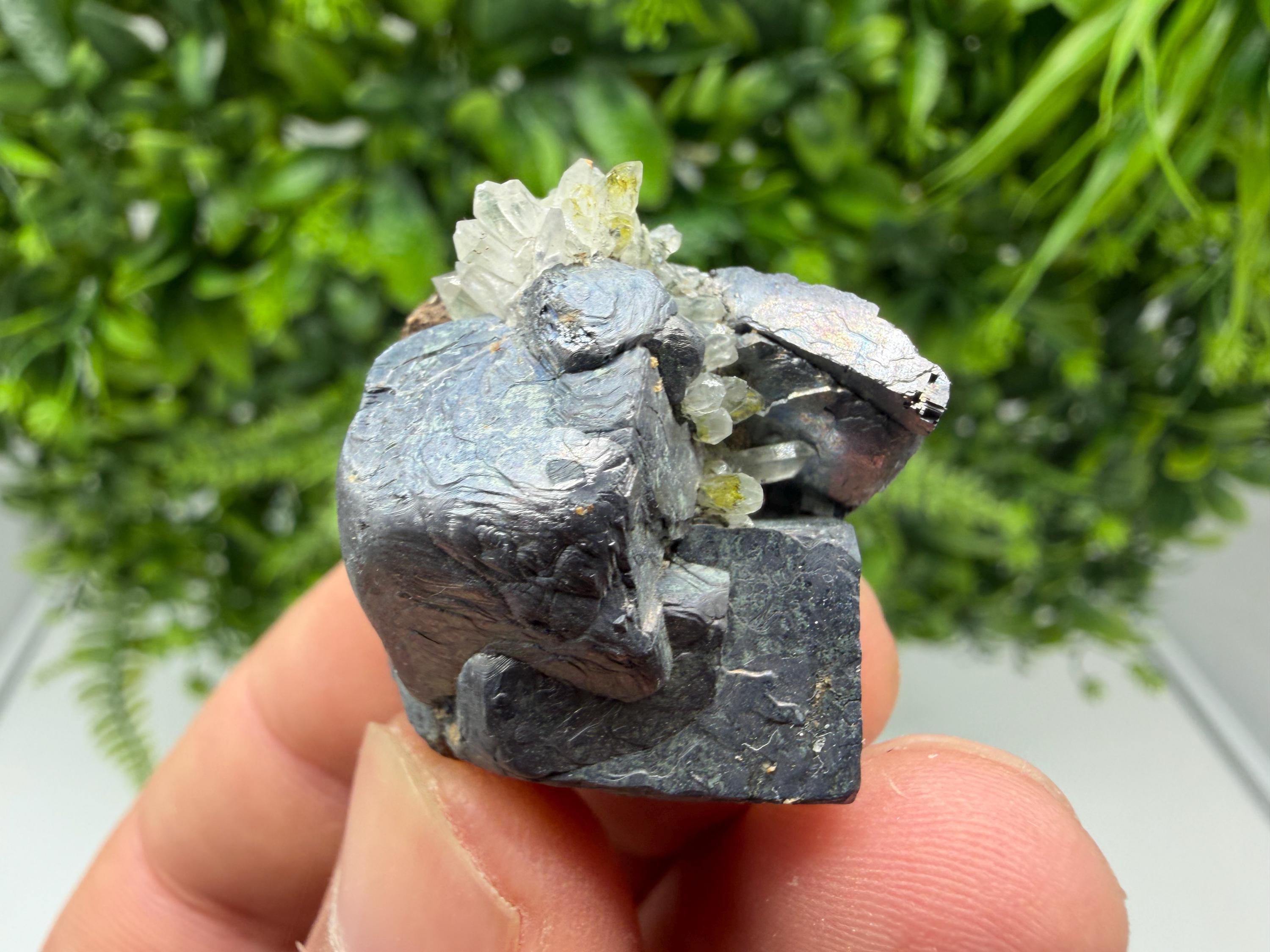 Galena whit Quartz whit Epidote,from Djurcovo mine,Laki,Bulgaria,Galena cluster,Galena mineral specimen,Home decor stone,crystal decor
