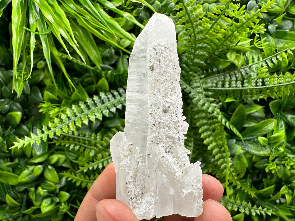 Transparent Quartz with Pyrite, Krushev dol Mine, Bulgaria