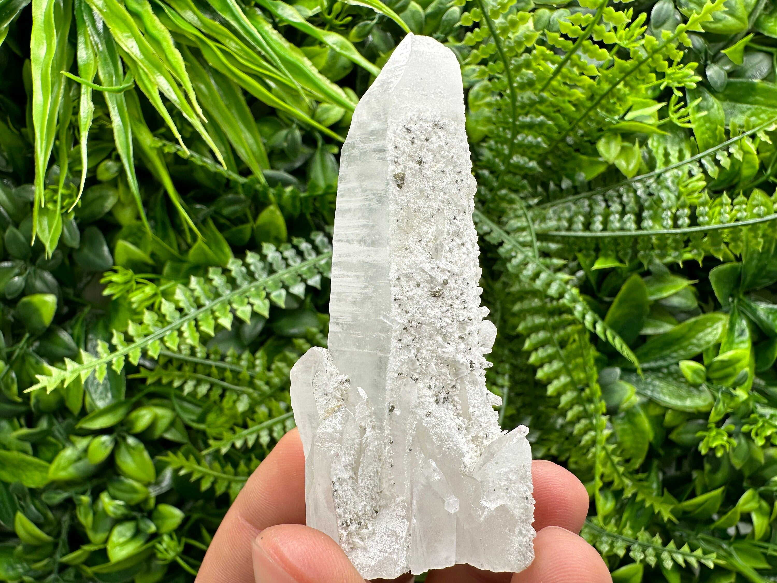 Transparent Quartz with Pyrite, Krushev dol Mine, Bulgaria