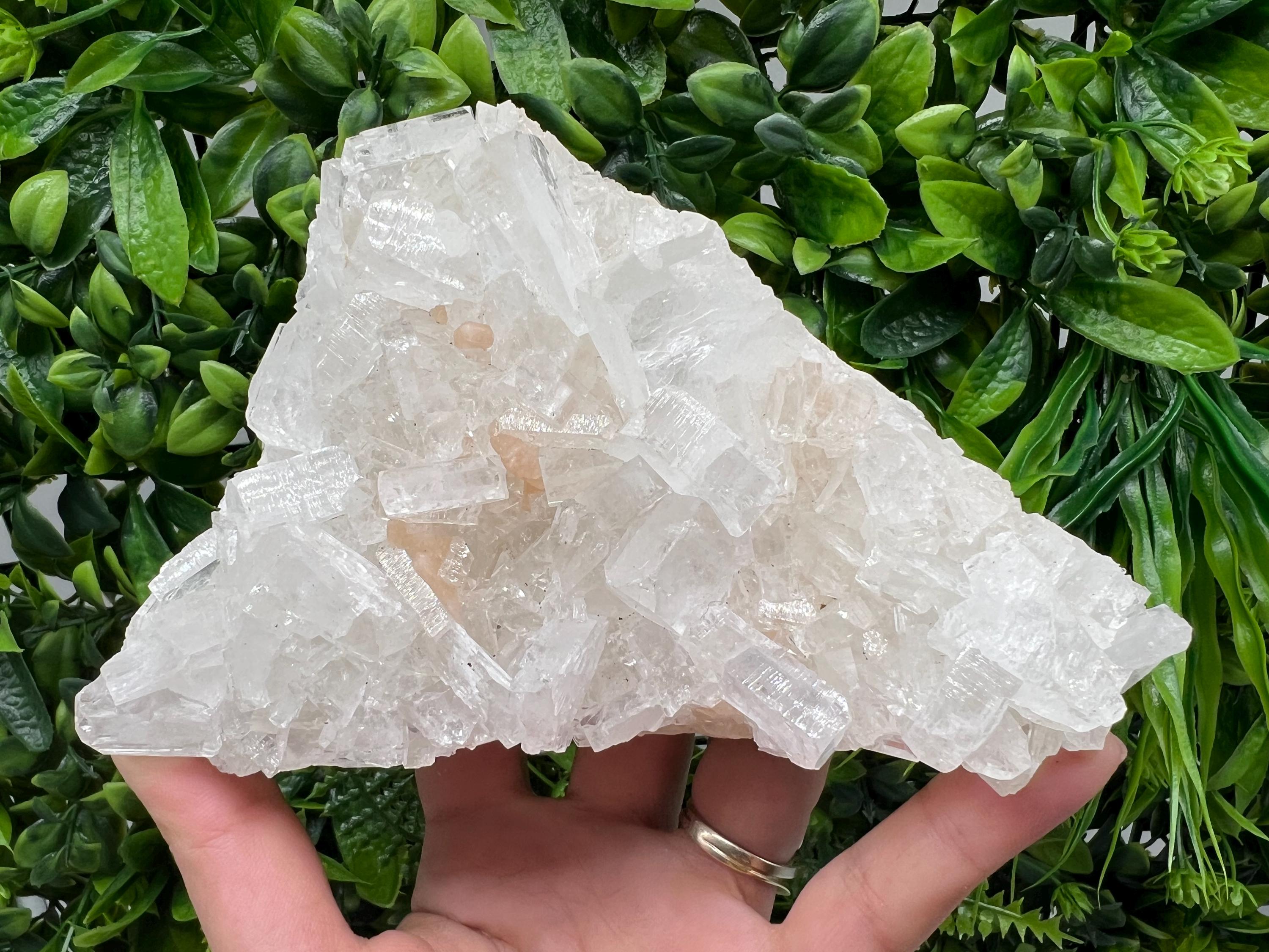 EXSTA Large Apophyllite,Stilbite on Chalcedony,natural,collection mineral specimen,India Mineral,Crystal,Stone Mineral Specimen IndiaCrystal