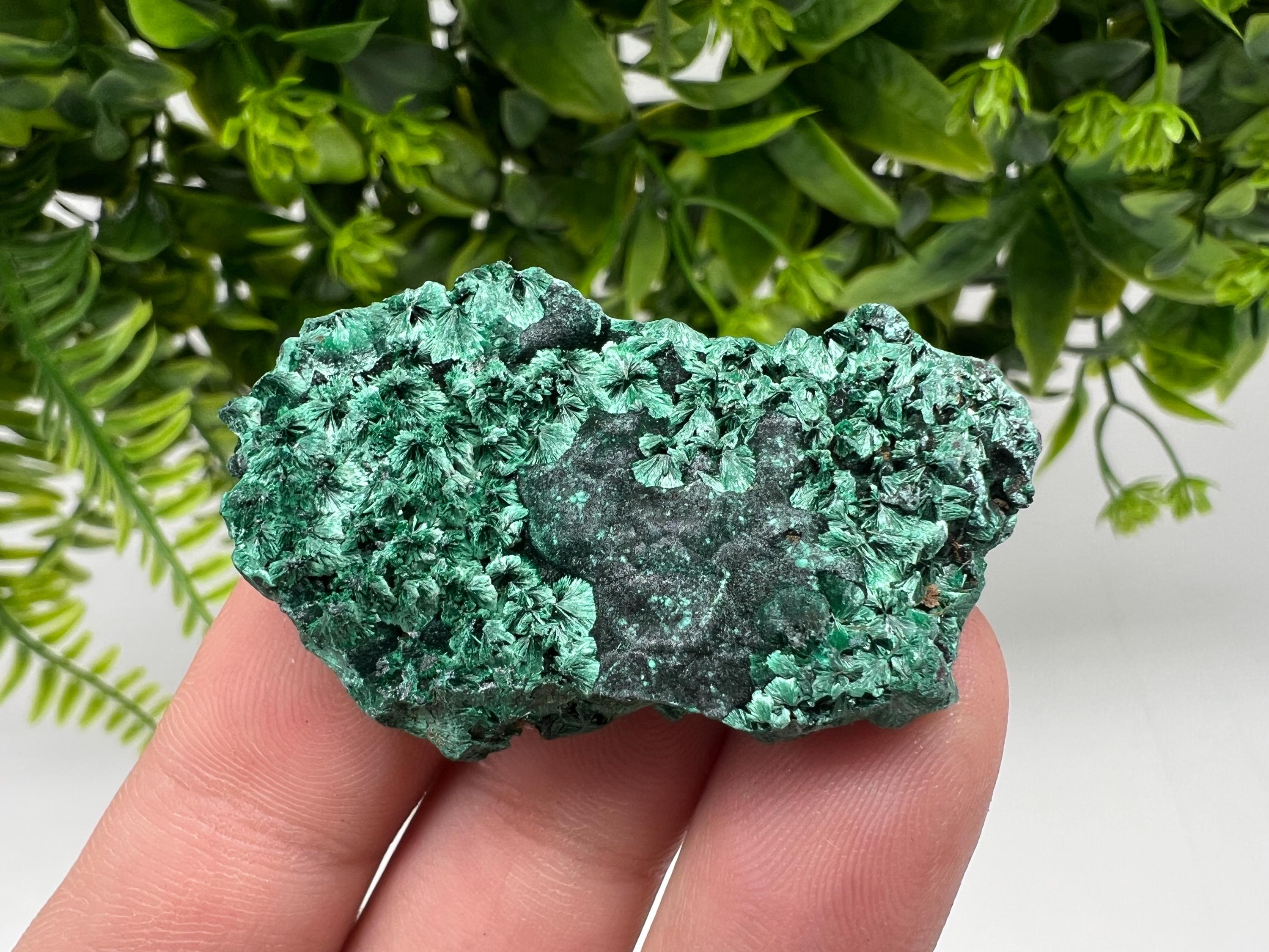 Green Polished Malachite Crystal, Congo Minerals, Chakra Stone