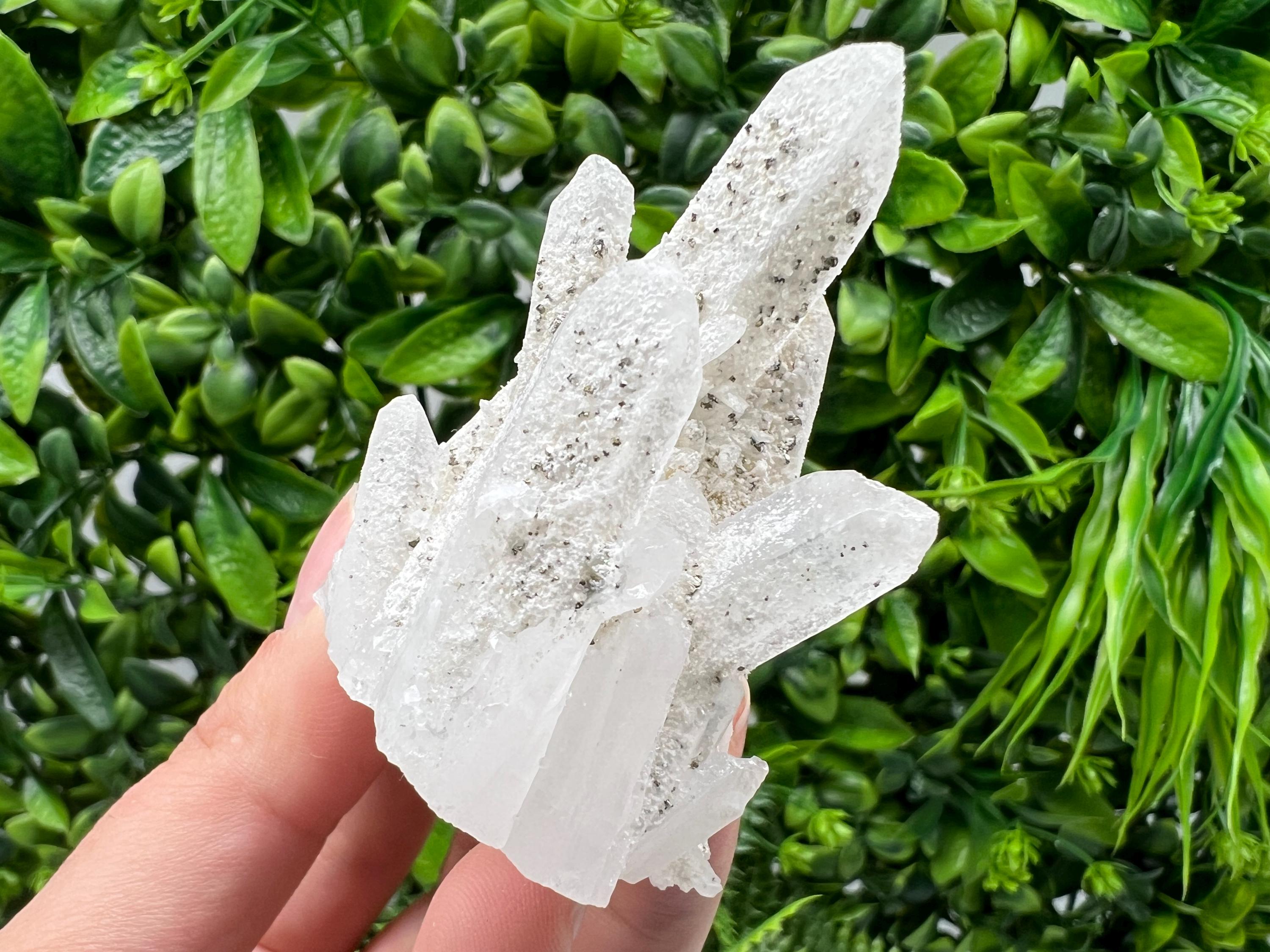 Wonderful Transparent Quartz whit Pyrite,from Krushev dol mine,Bulgaria,natural minerals,collection crystal,home decor stone,gift,quartz cls