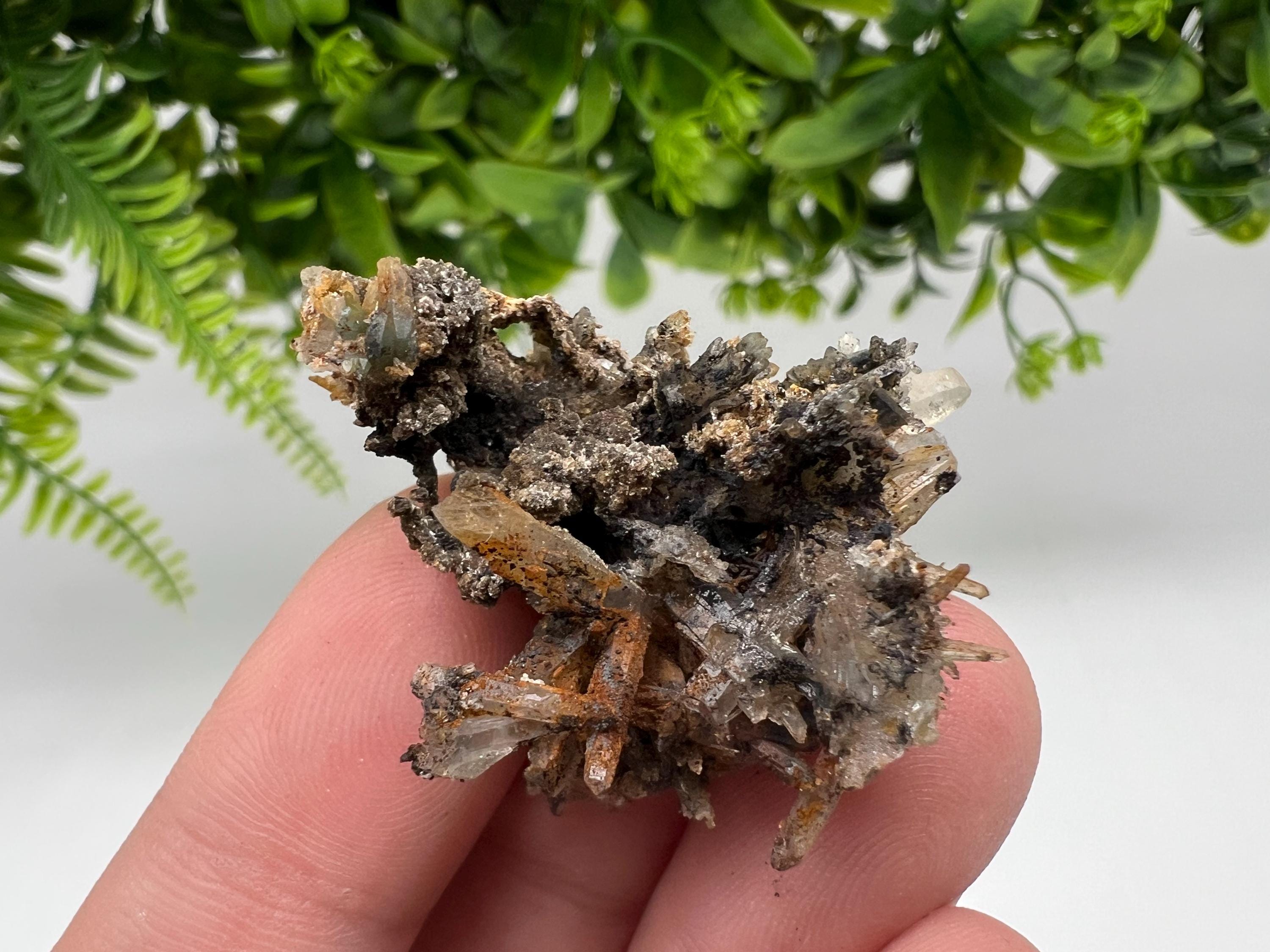 Bulgarian Quartz Mineral Specimen: Iron Oxide Limonite, 9th September Mine