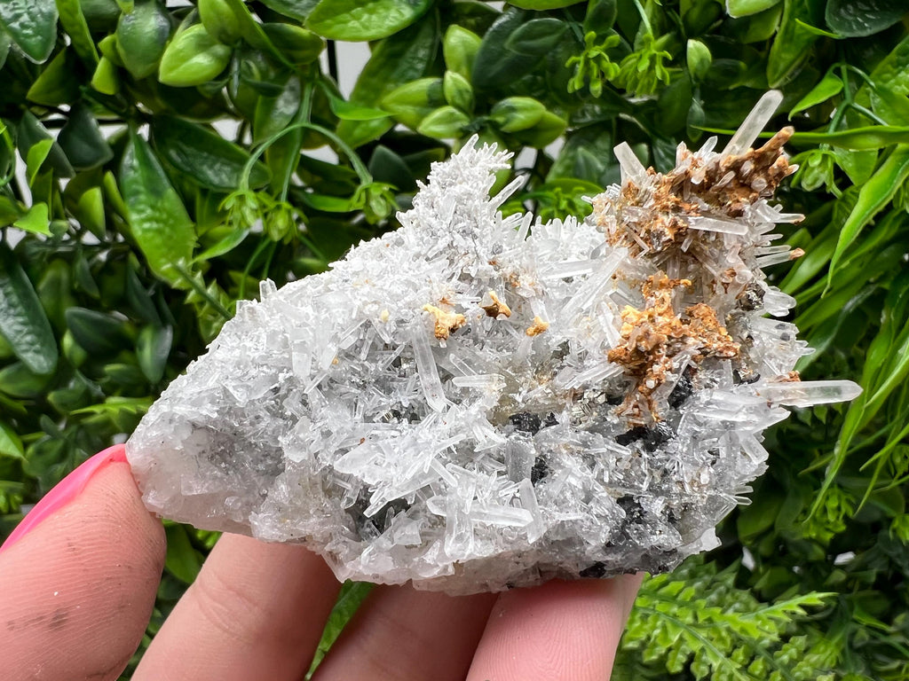 Green Quartz Specimen: Chlorite and Sphalerite Inclusions, Madan Bulgaria