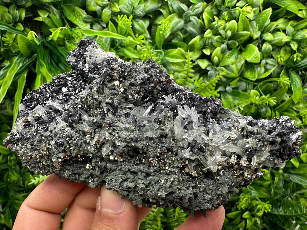 Pyrite Sphalerite Quartz Cluster with Chlorite, Borieva Bulgaria