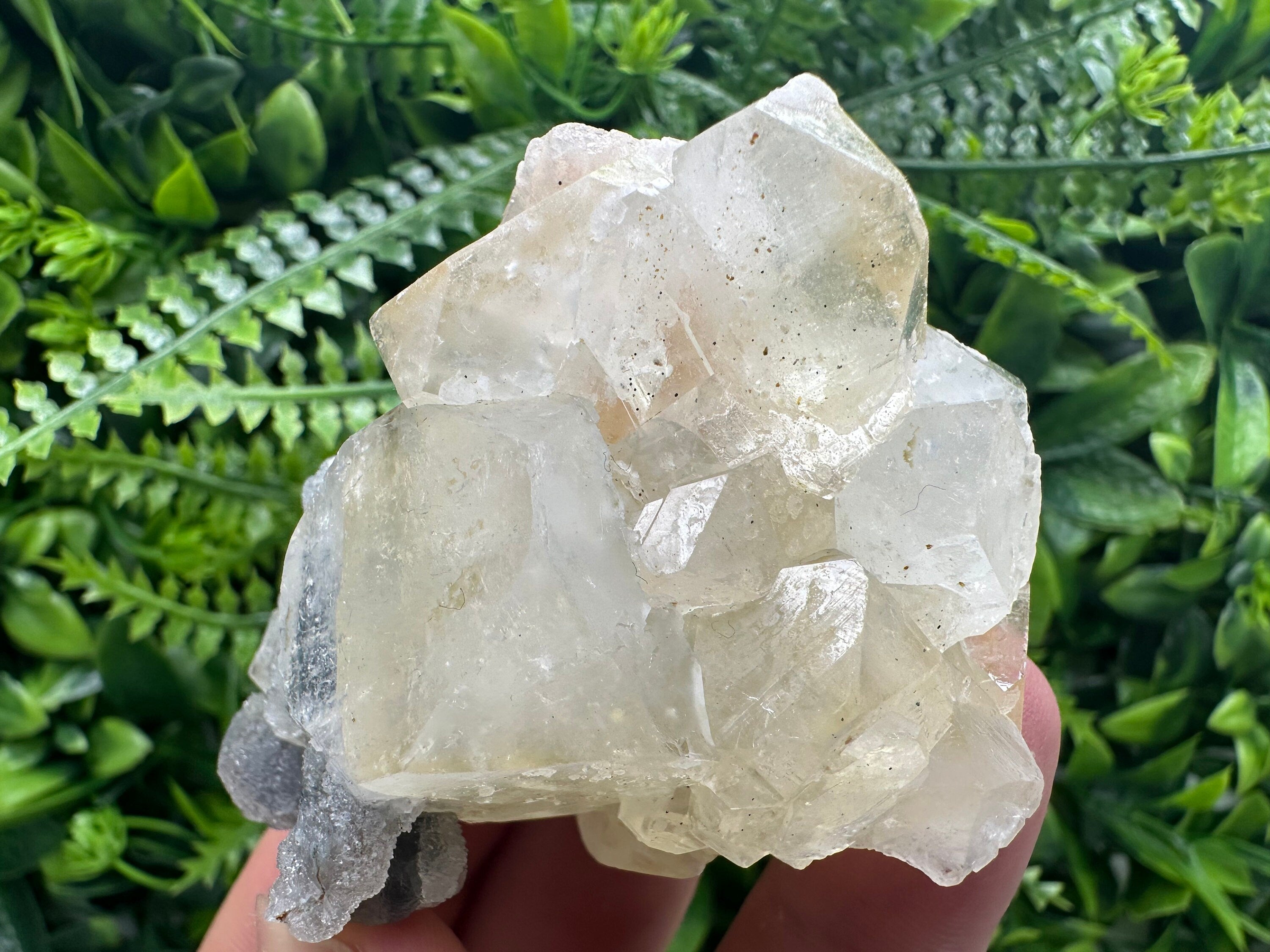 Apophyllite Stilbite on Chalcedony, India Mineral Specimen