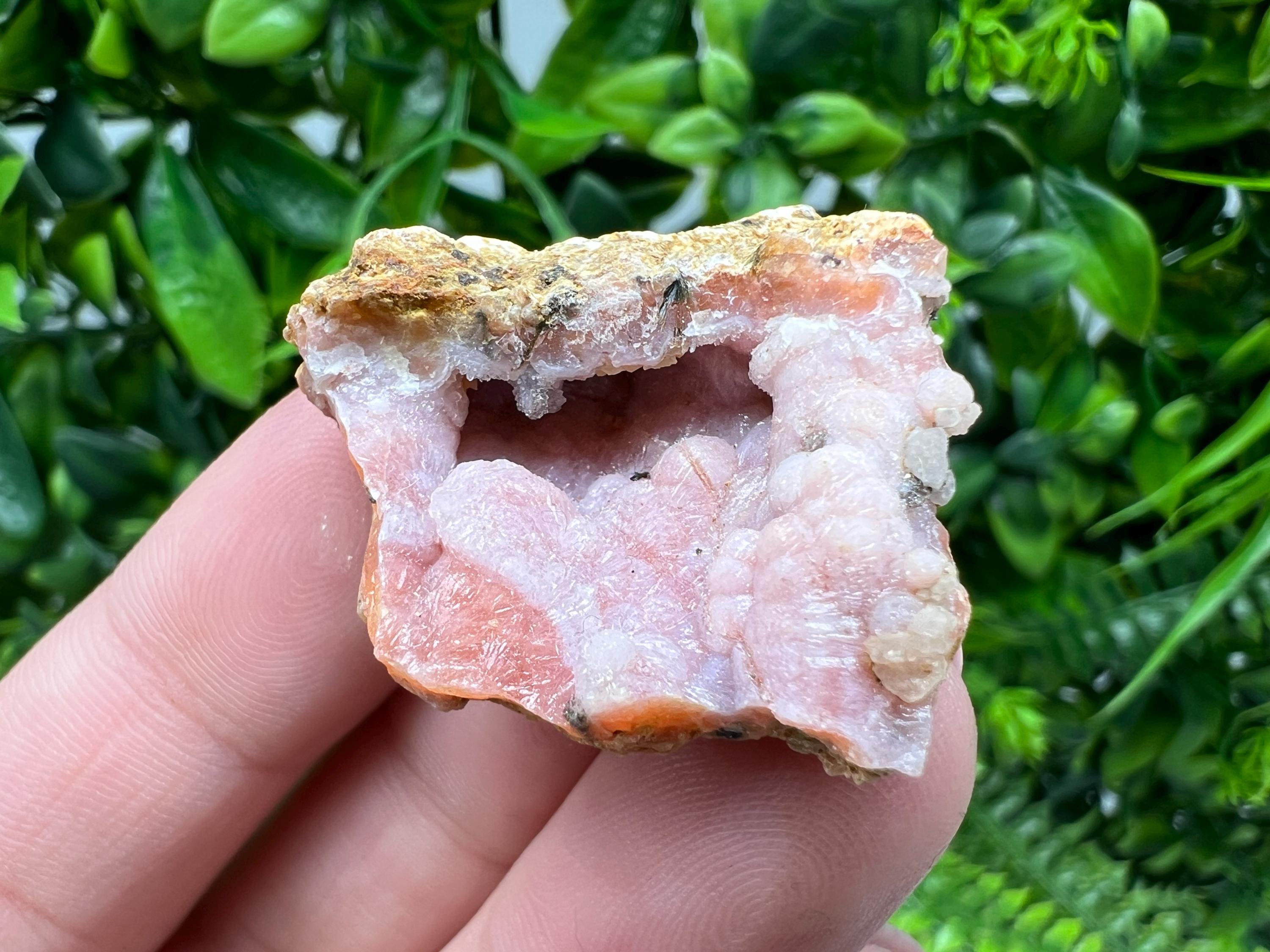 Red Chalcedony Crystal, Morocco Mineral Specimen, Rare Souvenir Gift