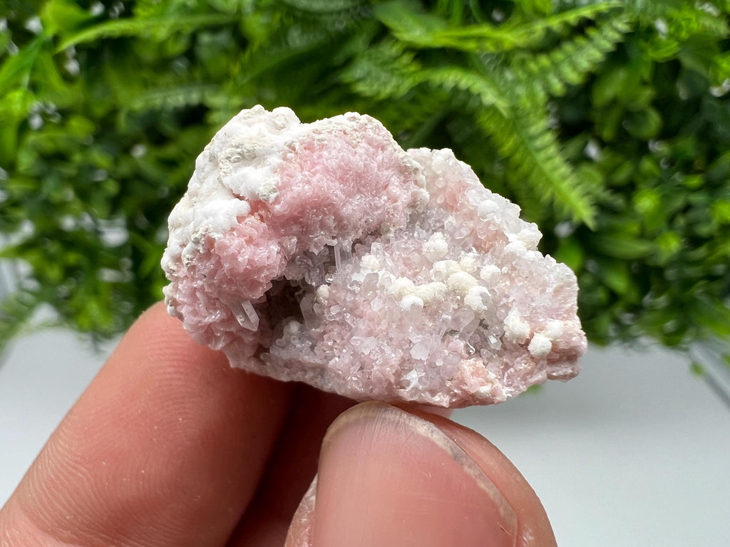 RARE Rhodochrosite whit white Calcite,pink mineral,Starnica Mine,Davidcovo,Bulgaria natural mineral,souvenir crystal,home decor,collectible