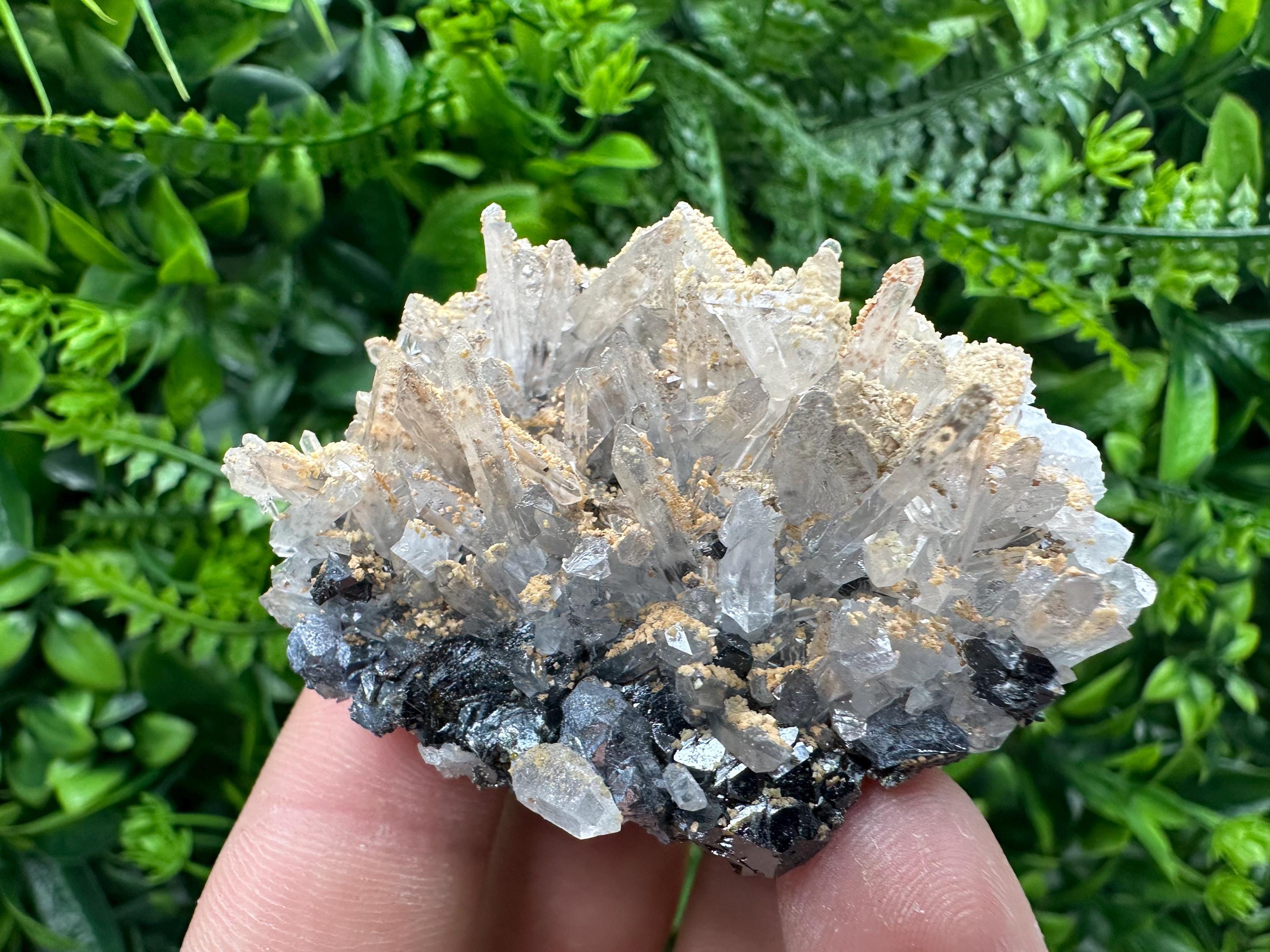 Quartz, Dolomite, Sphalerite & Galena Specimen from Bulgaria