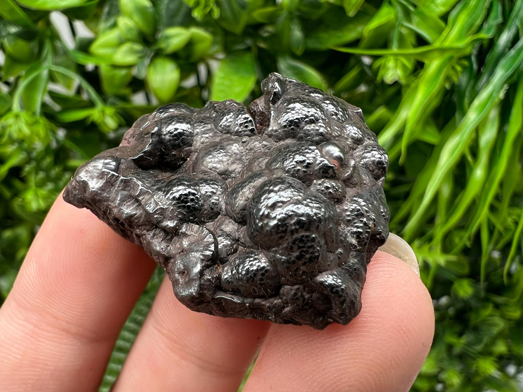 Botryoidal Black Hematite Specimen: Moroccan Crystal, Chakra Reiki