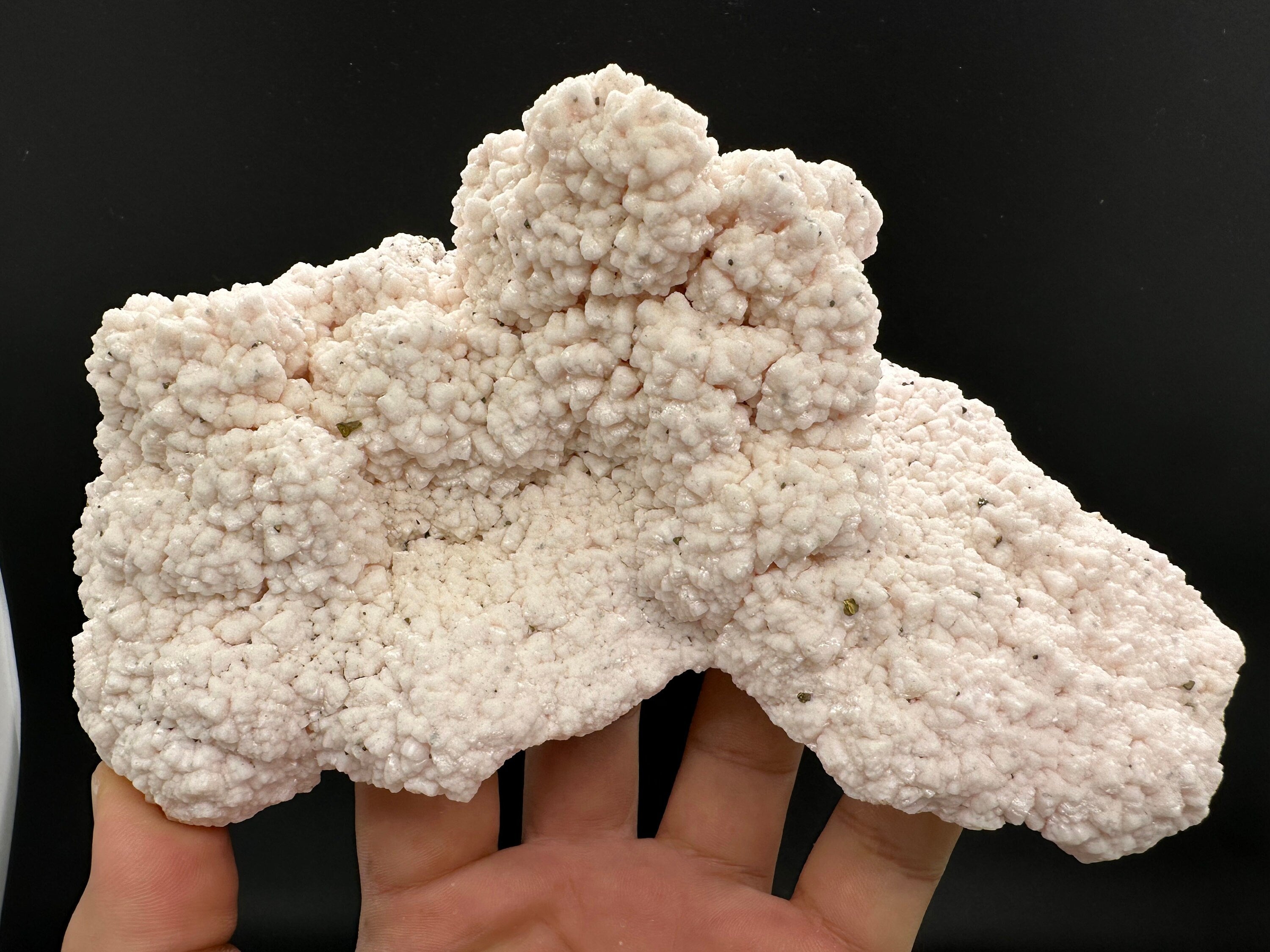 Rare Mangano Calcite with Chalcopyrite: Kryshev Dol Mine, Bulgaria