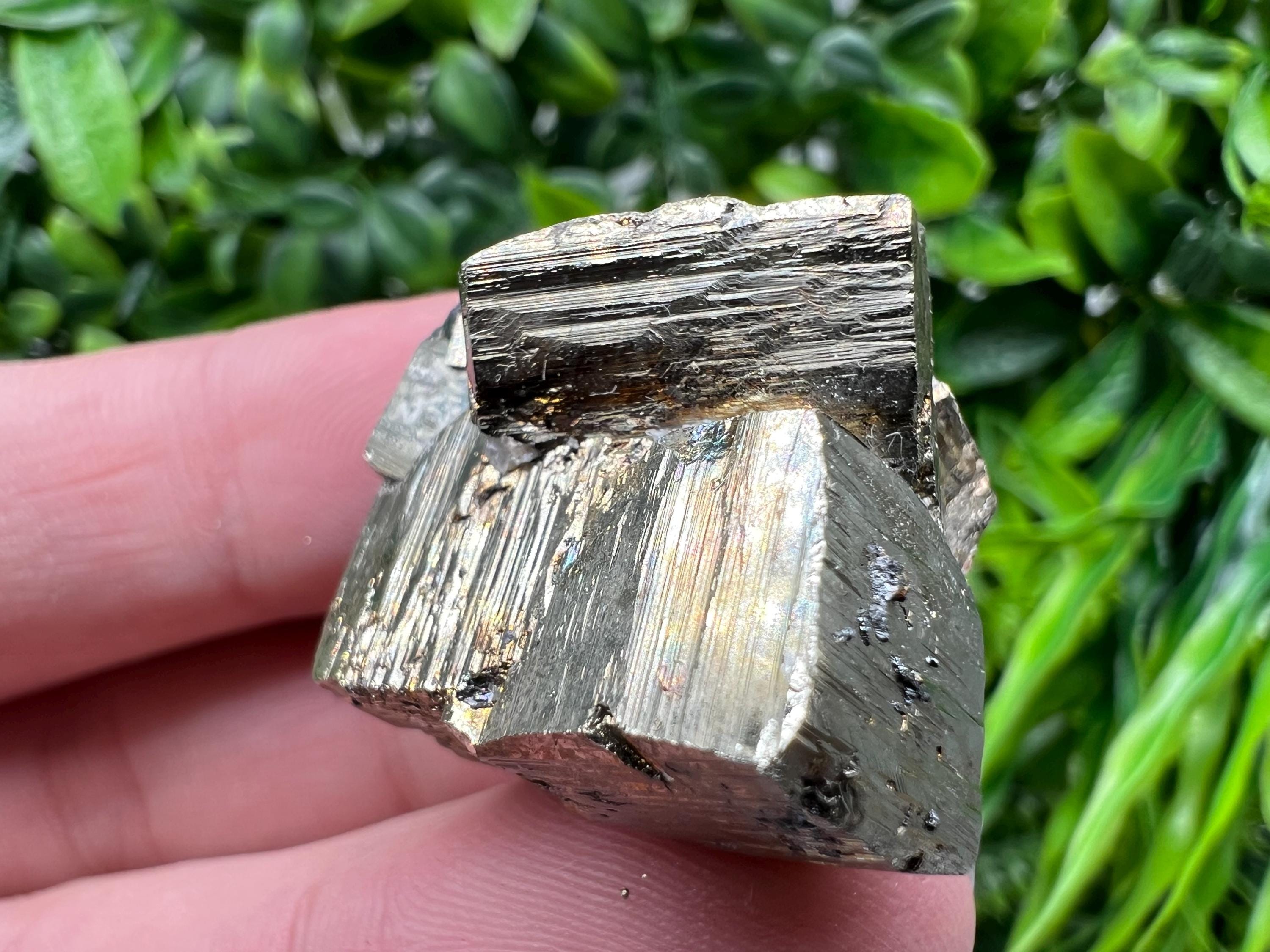 Wonderful Rainbow Pyrite whit Calcite,natural minerals souvenir Crystal,collection stone,rare minerals,home decor,Borieva Bulgaria
