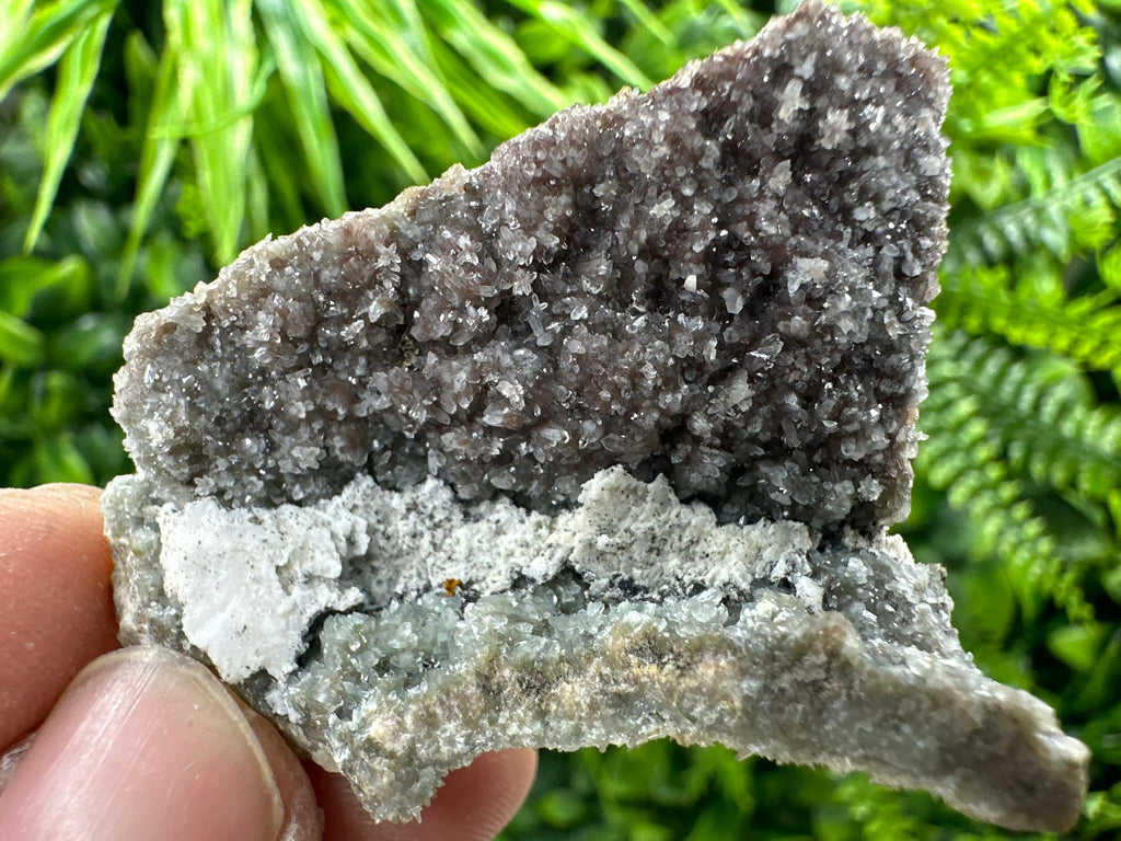 Quartz with Hematite and Chlorite Inclusions, Natural Mineral Specimen