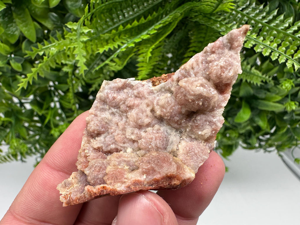 Moroccan Red Chalcedony Crystal Specimen: Rare Mineral Gift