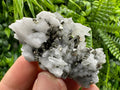 Pyrite on UV Calcite Mineral Specimen, Borieva Mine Bulgaria
