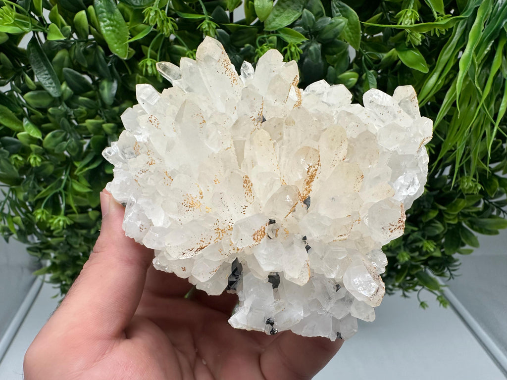 Transparent Quartz whit Siderite 9th September mine Bulgaria natural minerals souvenir crystal stone gift minerals collection rock