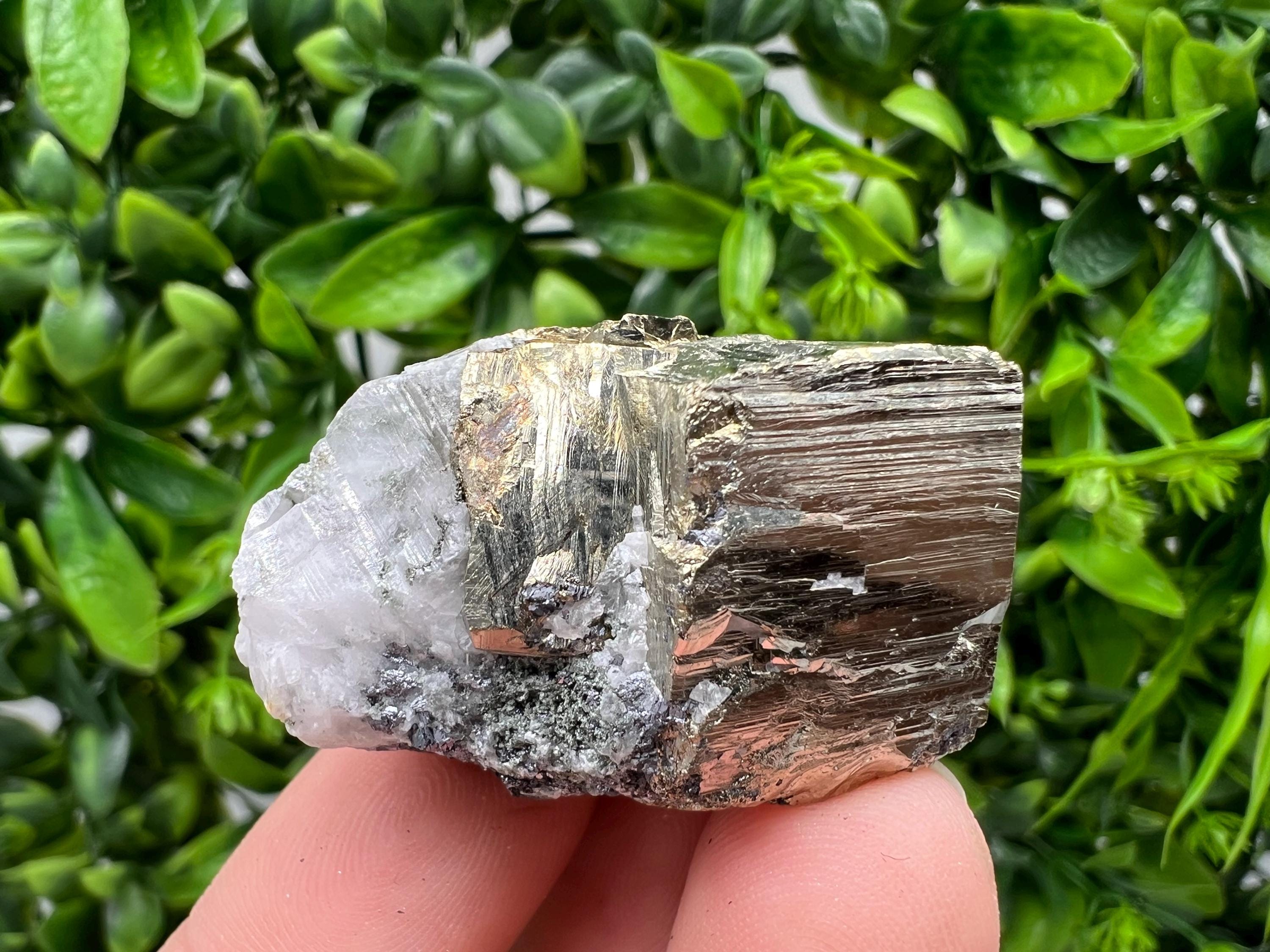 Rare Rainbow Pyrite Cluster: Borieva Mine, Bulgaria
