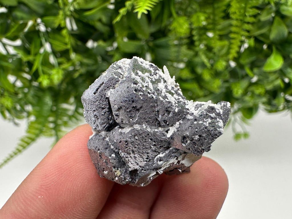 Skeletal Galena on Quartz, Bulgaria Mineral Specimen