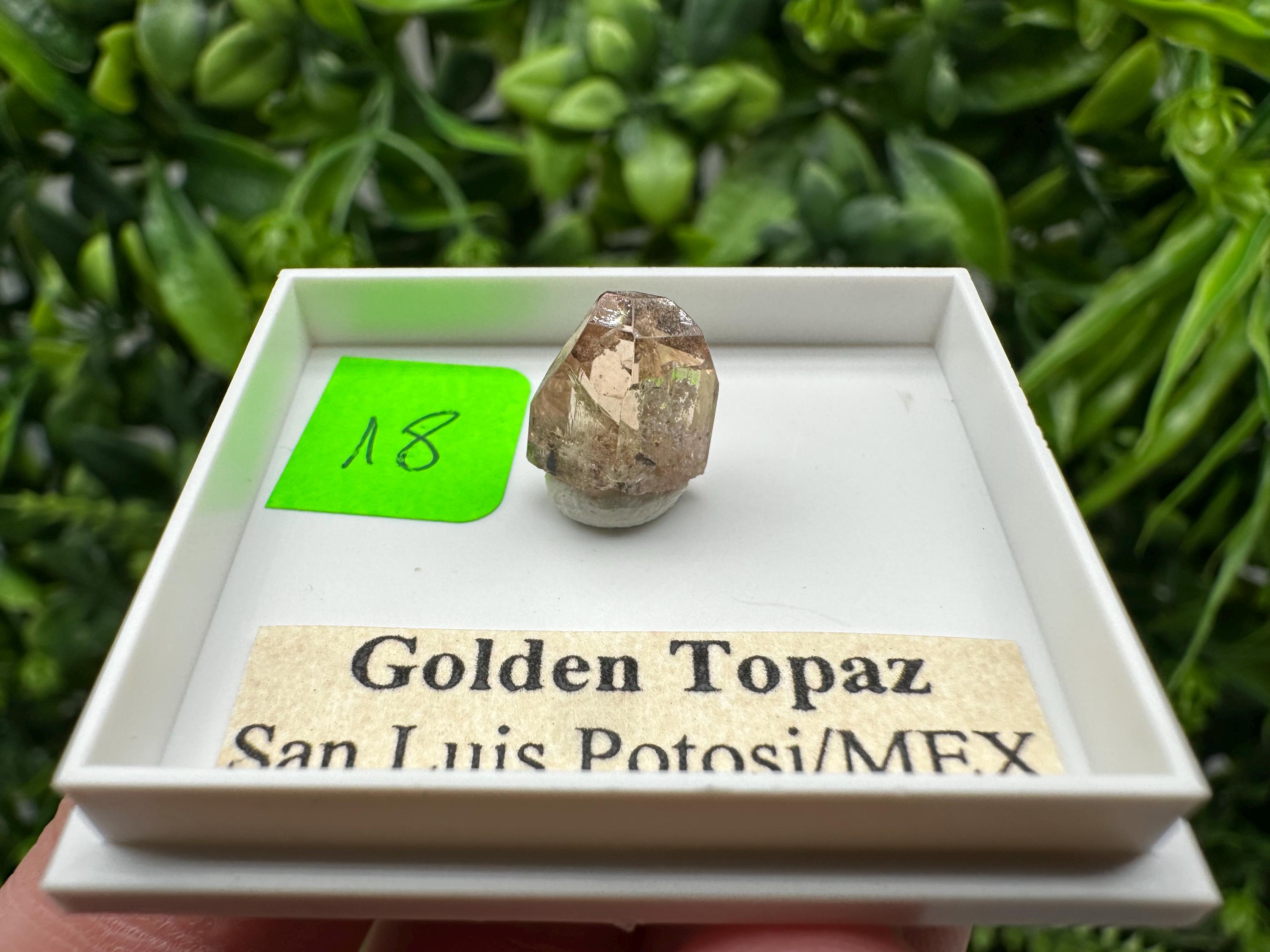 Golden Topaz Crystal, Mineral Specimen from Mexico