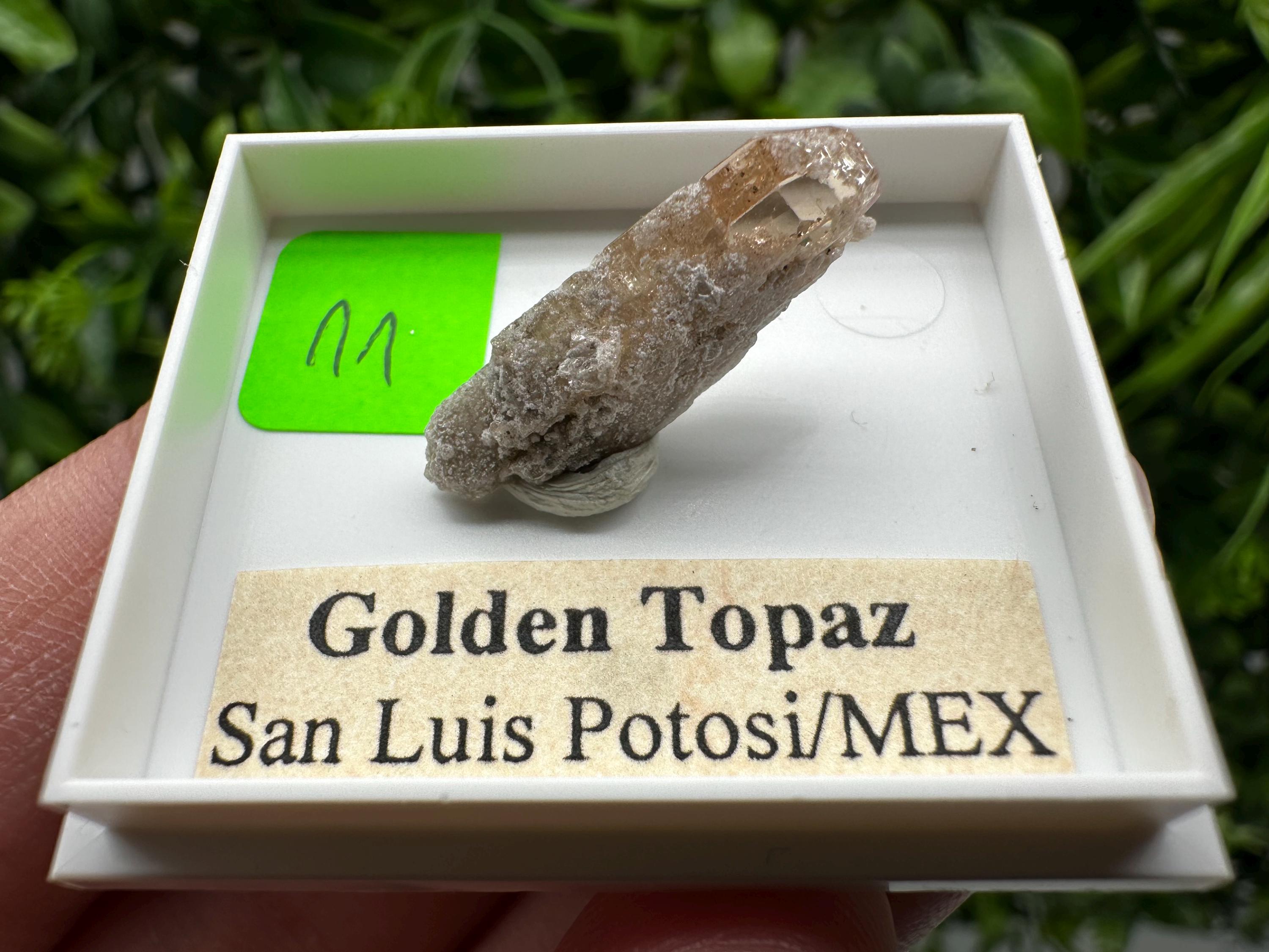 Golden Topaz Crystal, Mineral Specimen from Mexico