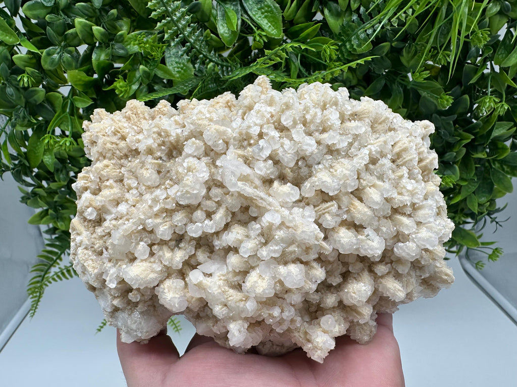 Fluorescent White Quartz Calcite, Krushev Dol Mine Mineral Specimen