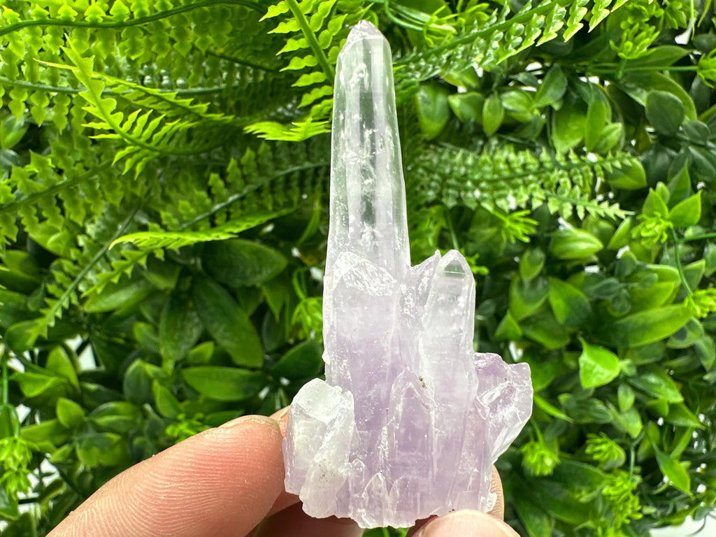 Phantom Amethyst Crystal, Cérusite Mineral Specimen