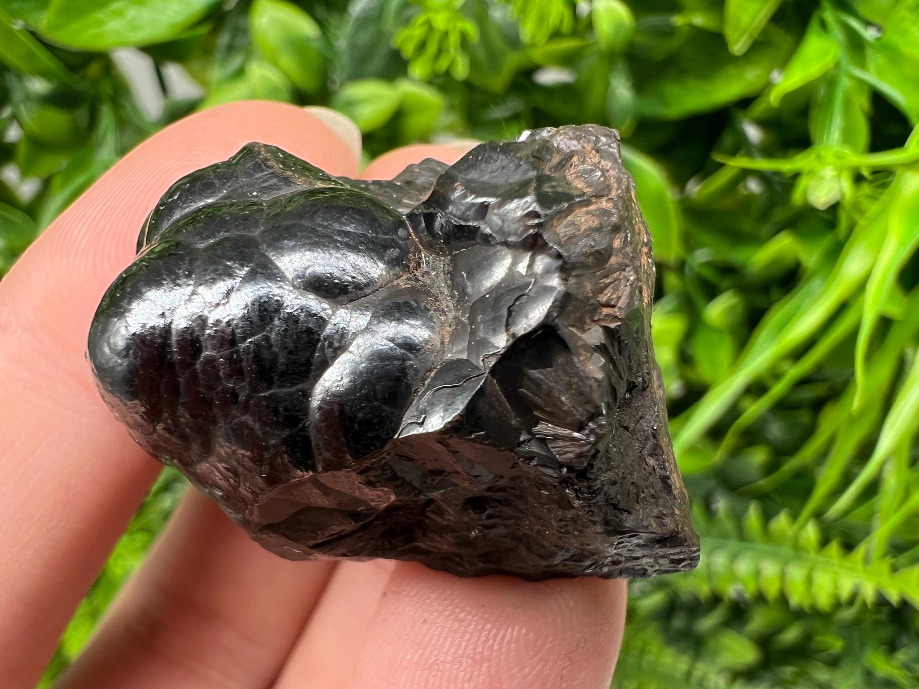 Botryoidal Black Hematite Specimen: Moroccan Crystal, Reiki Chakra