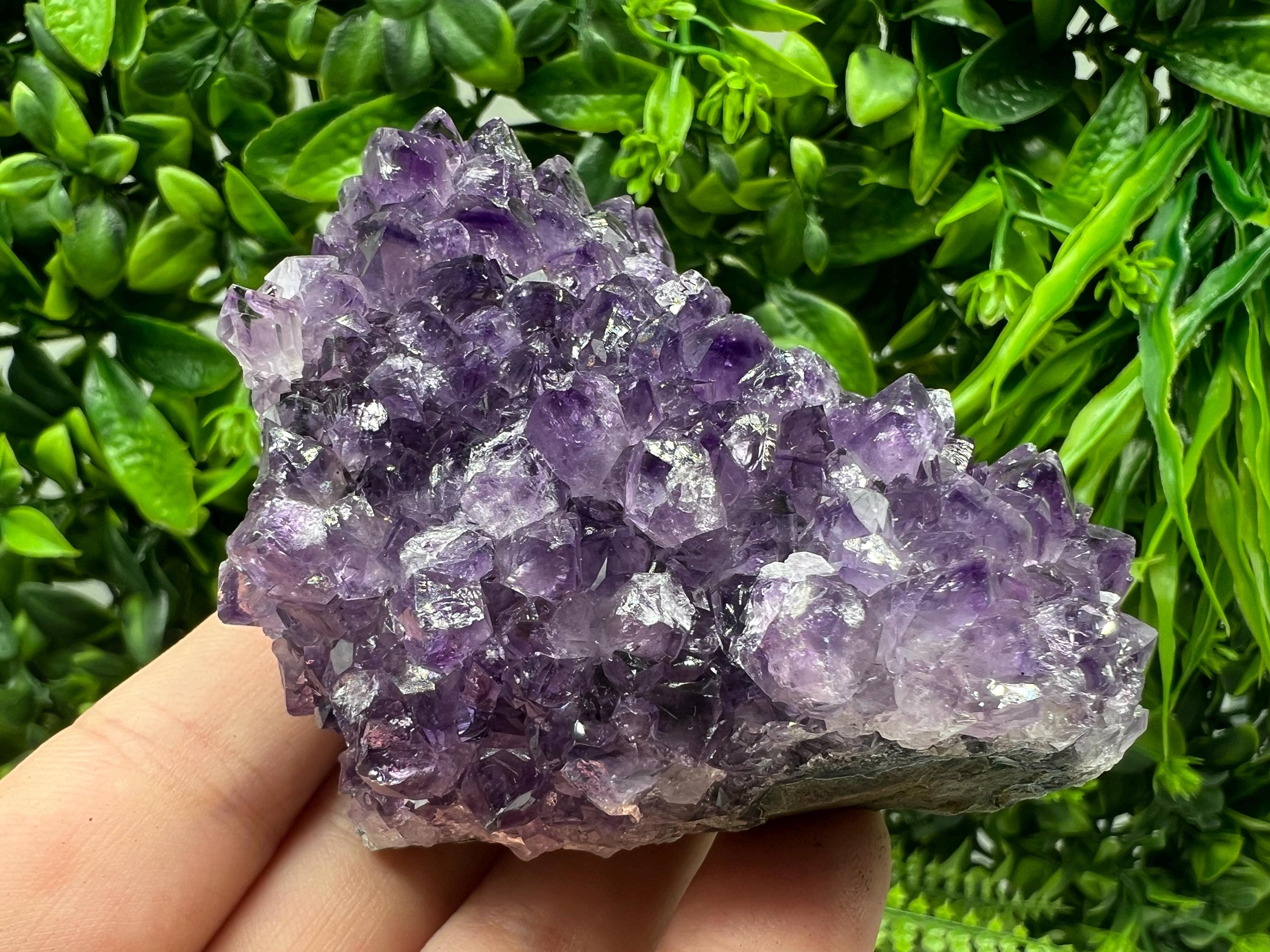 Purple Amethyst Crystal from Uruguay: Natural Energy Decor