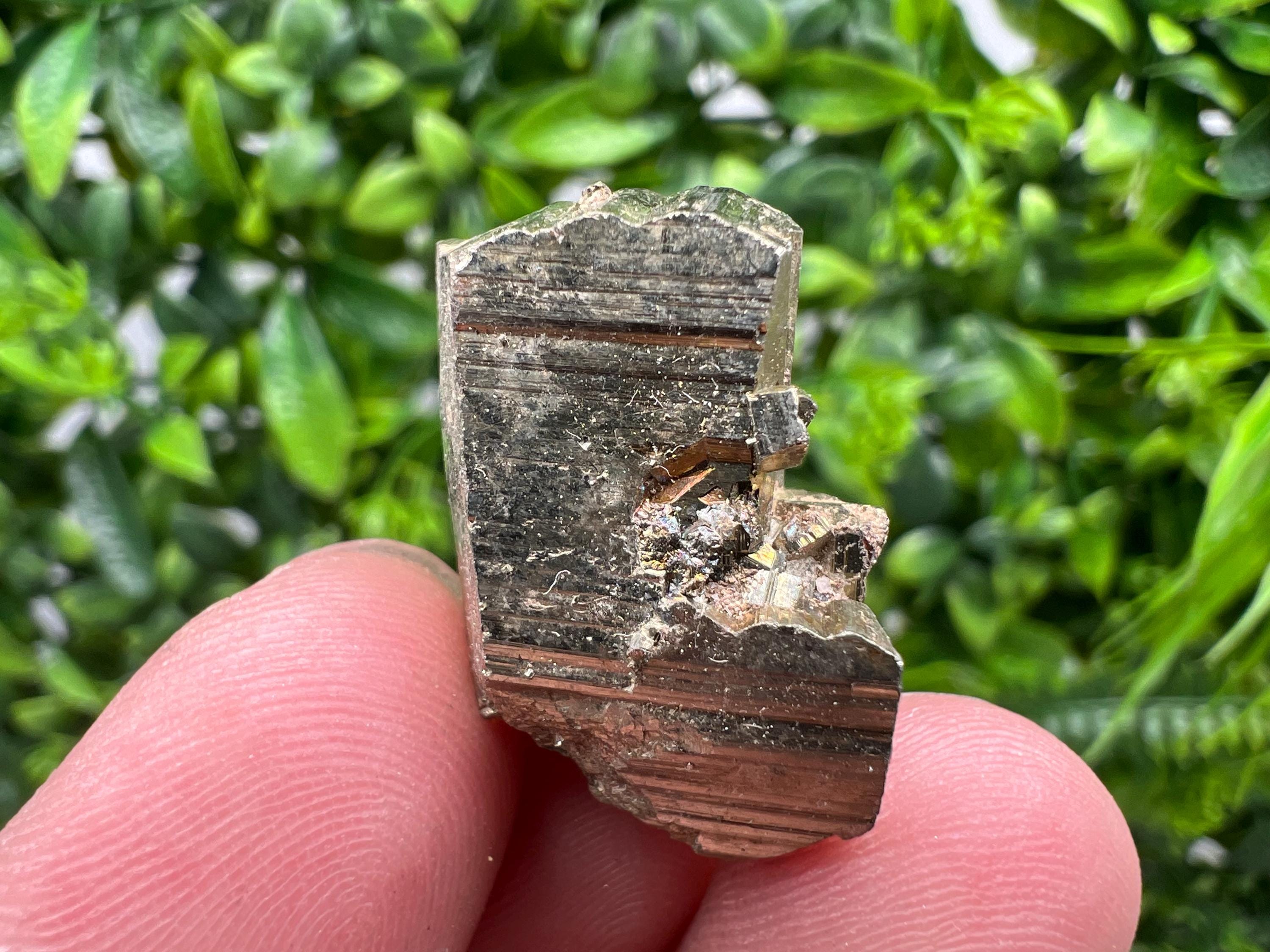 Mini Rainbow Pyrite Cluster, Borieva Mine, Bulgaria