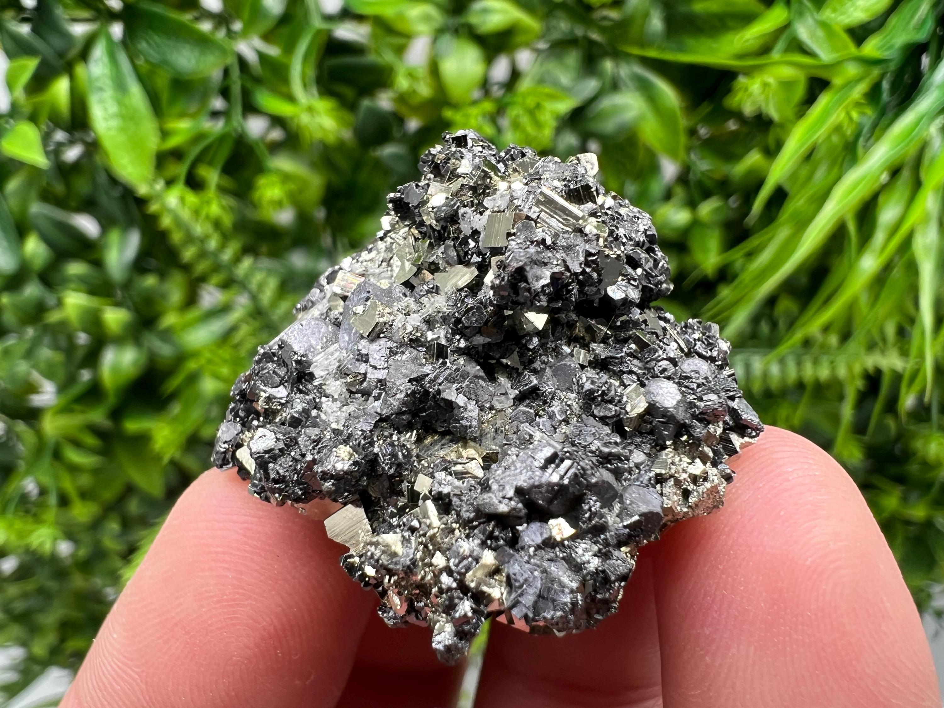 Pyrite Galena Sphalerite Quartz Specimen: Borieva Mine, Bulgaria