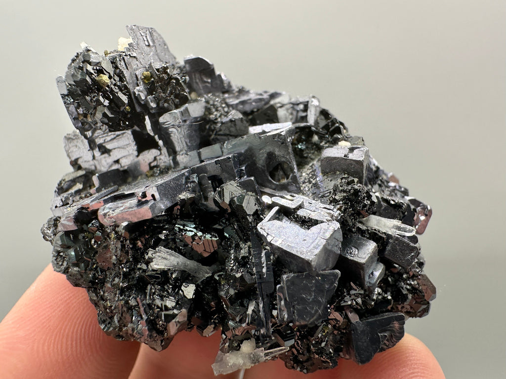 Galena on Sphalerite Mineral Specimen: Borieva Mine, Bulgaria