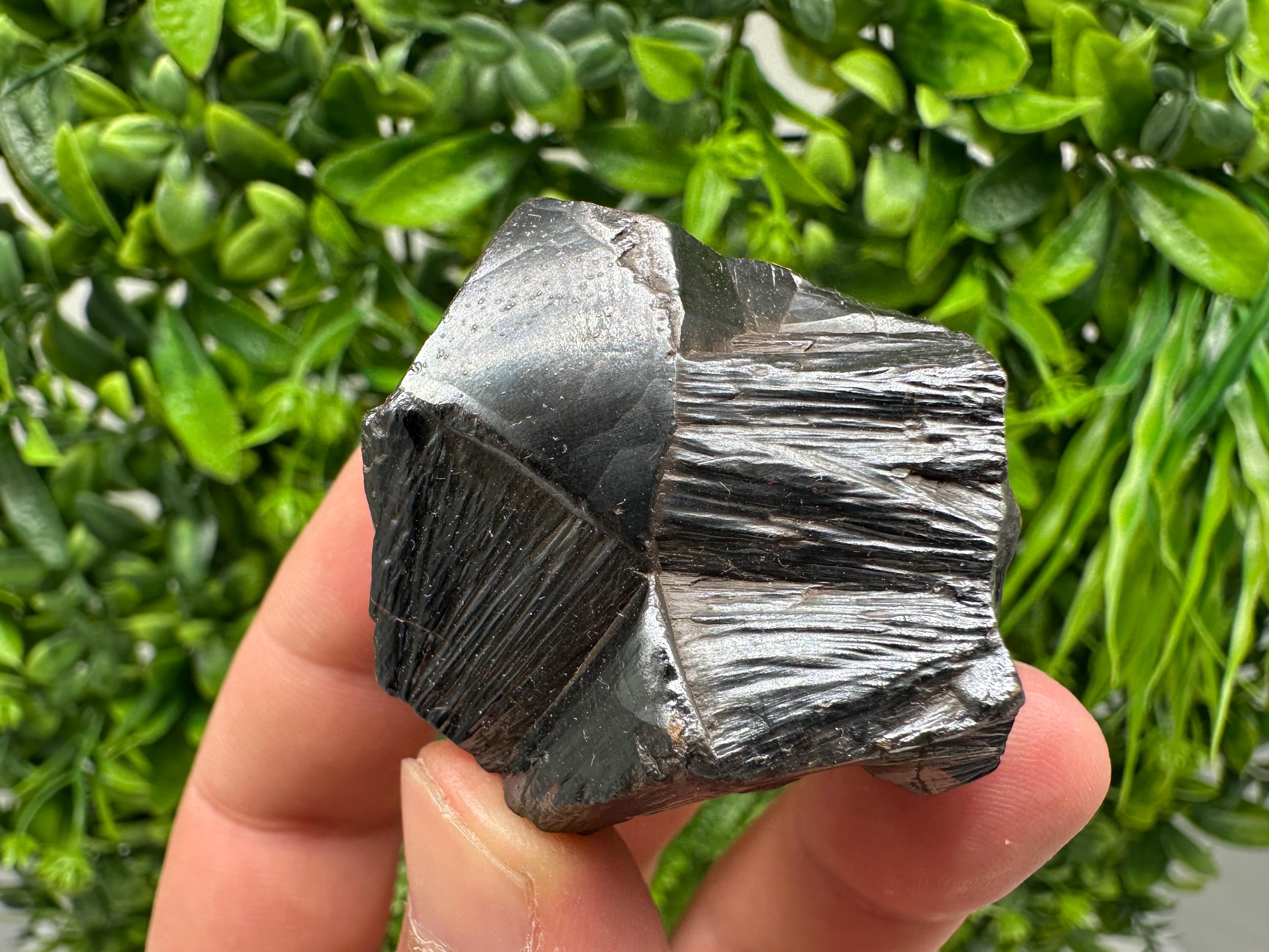 Botryoidal Black Hematite Specimen: Moroccan Crystal for Reiki Chakra