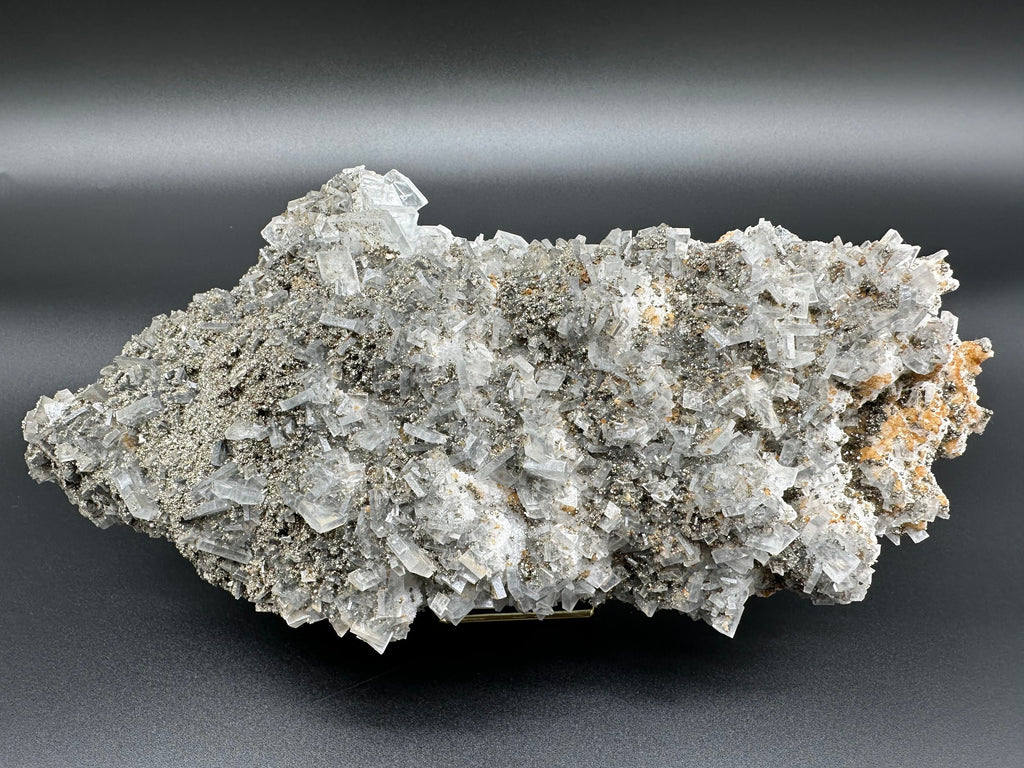 Barite with Pyrite on Chalcedony, Androvo Mine, Bulgaria