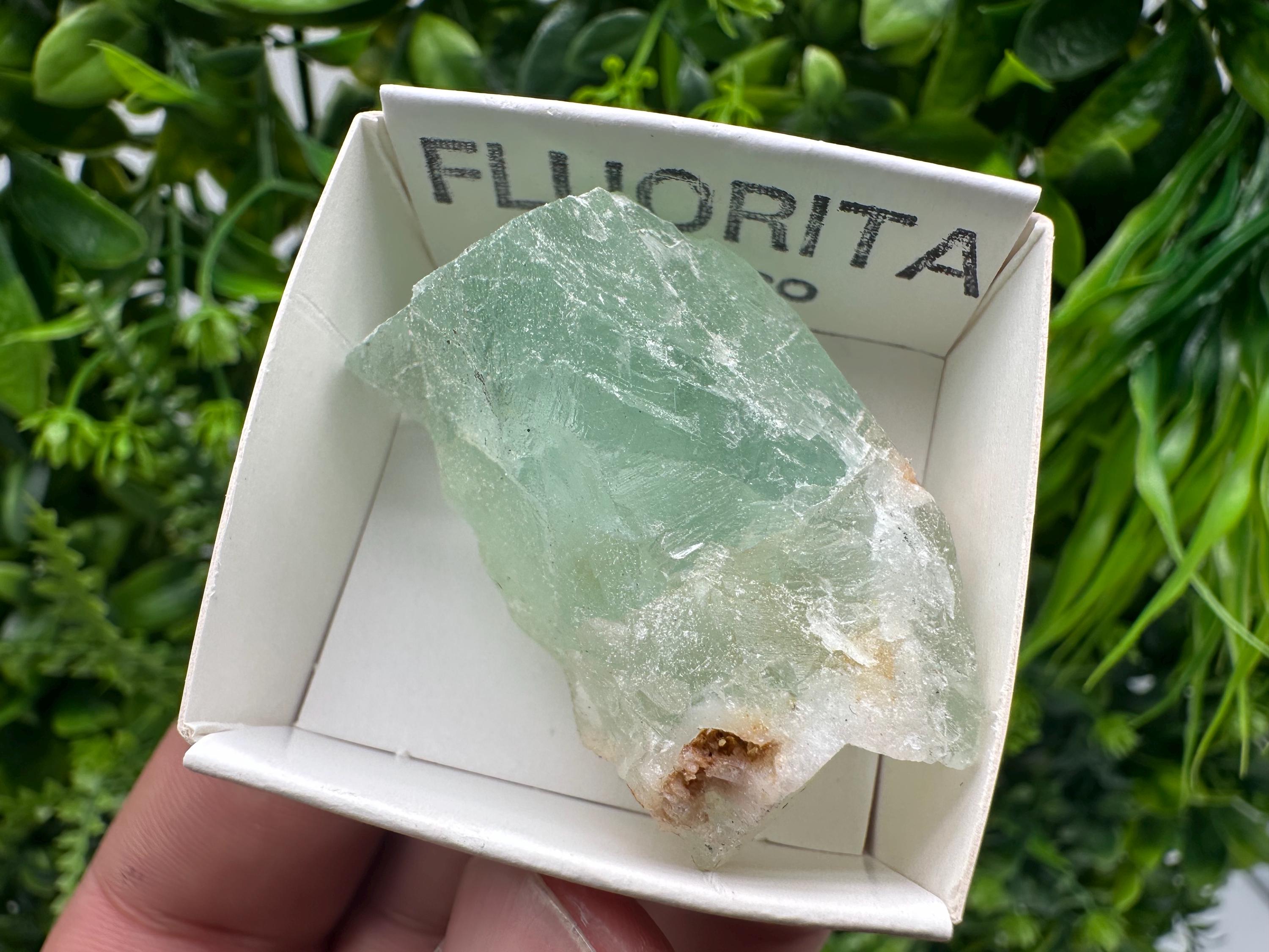 Rare Rainbow Fluorite Cube: Raw Mexican Crystal, Meditation Stone