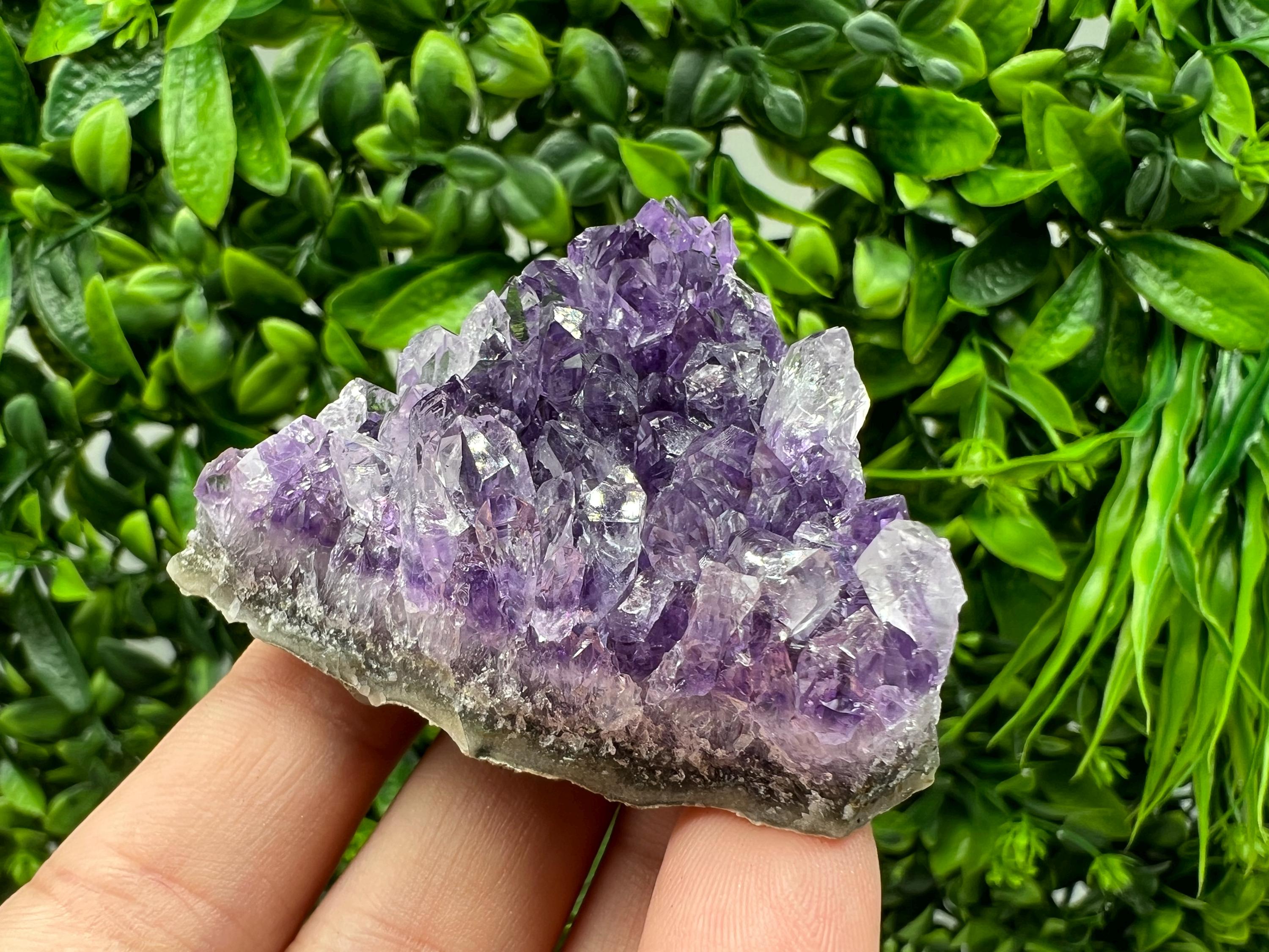 Purple Amethyst Crystal from Uruguay: Home Decor, Energy Stone
