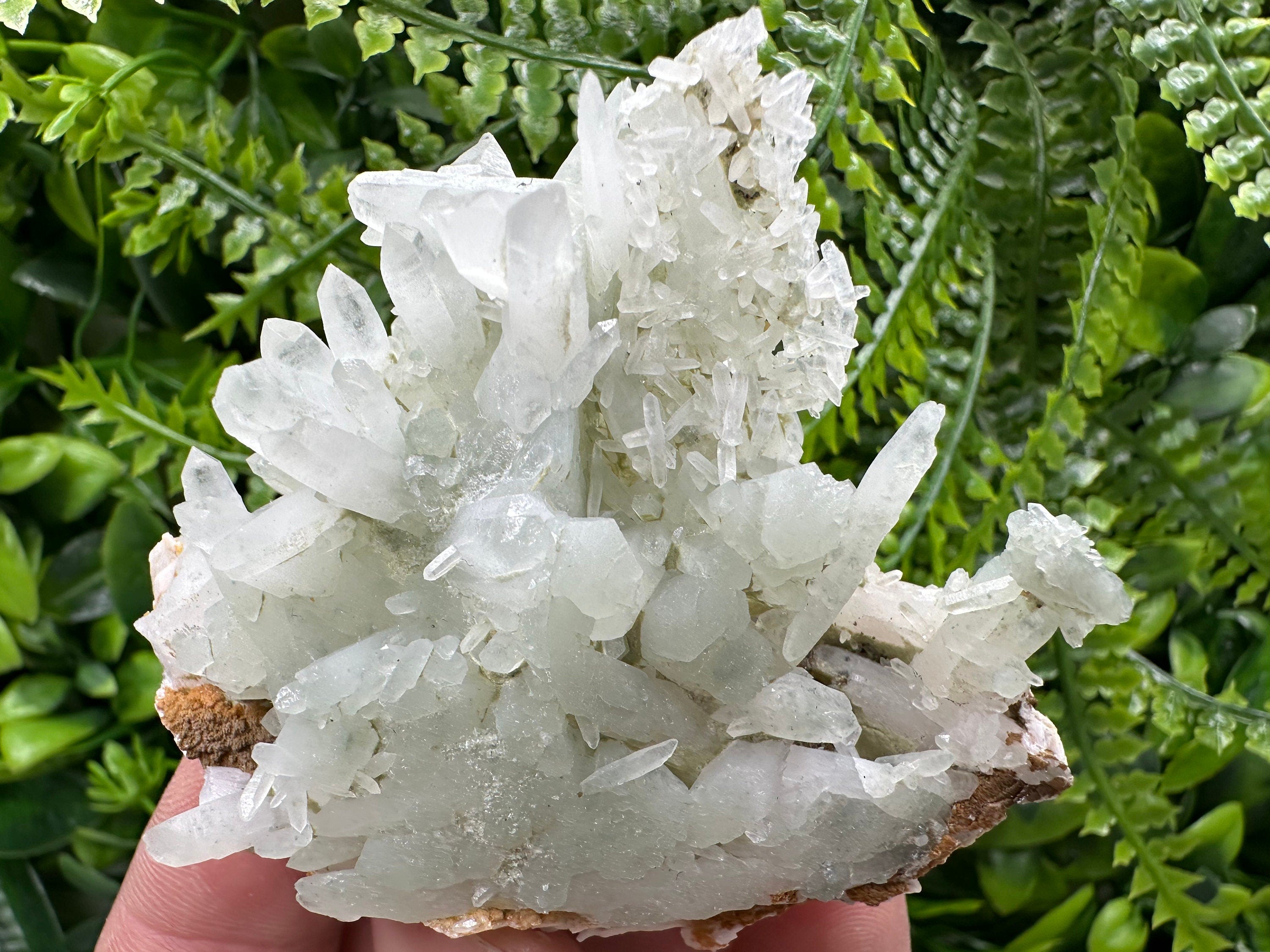 Quartz with Chlorite, Rhodochrosite and Siderite: Natural Crystal Home Decor Stone