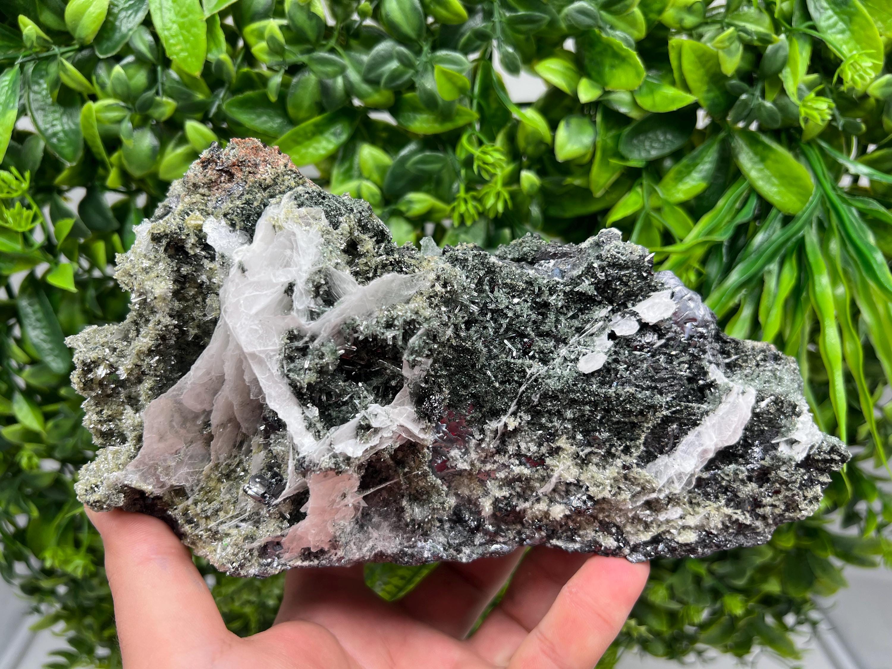 Collection Skeleral GALENA on Sphalerite,Calcite,gree Quartz,natural,collectibles mineral specimen,home decor stone,gift,collection specimen