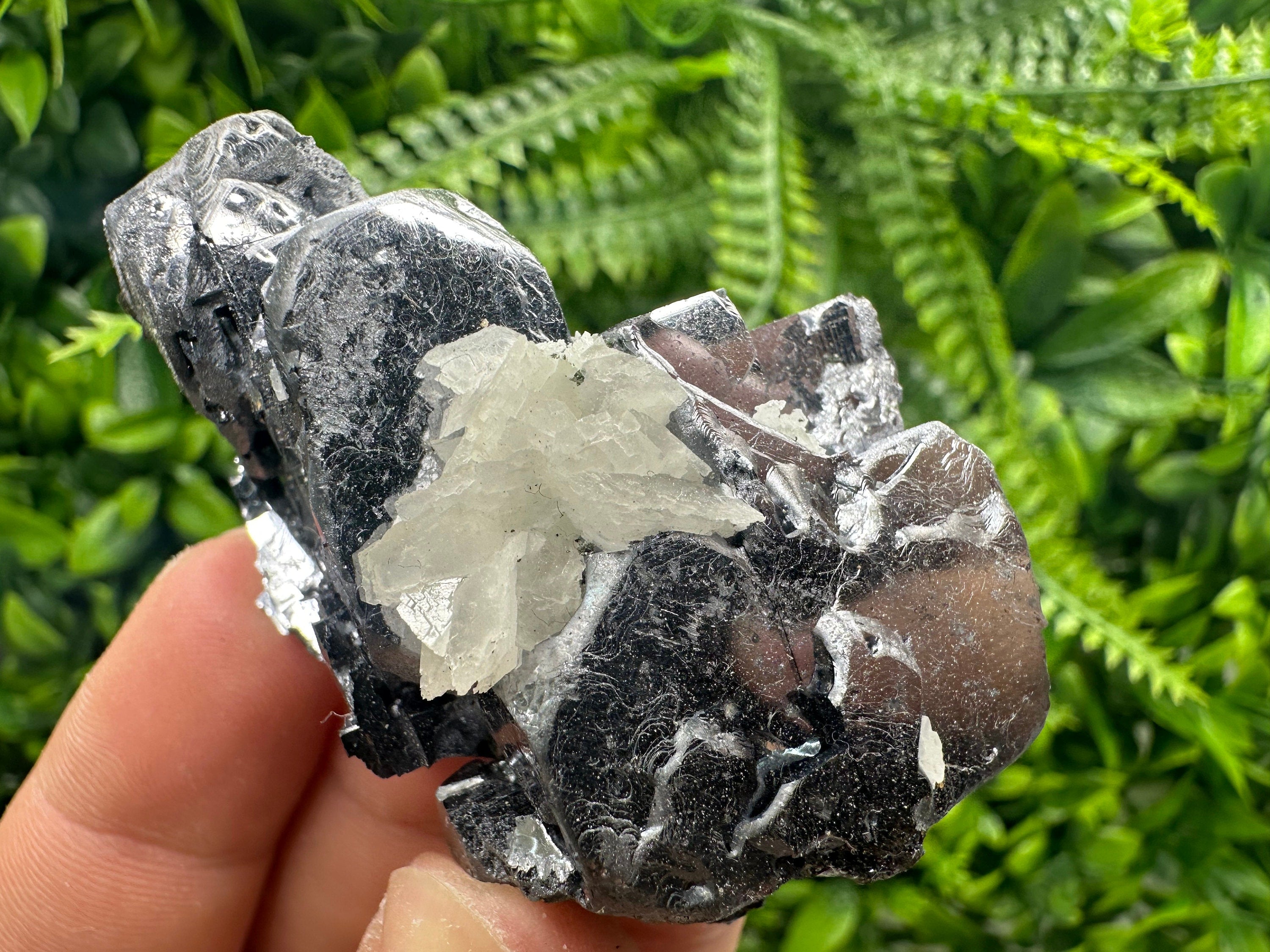 Galena on Sphalerite & Quartz, Bulgaria Mineral Specimen