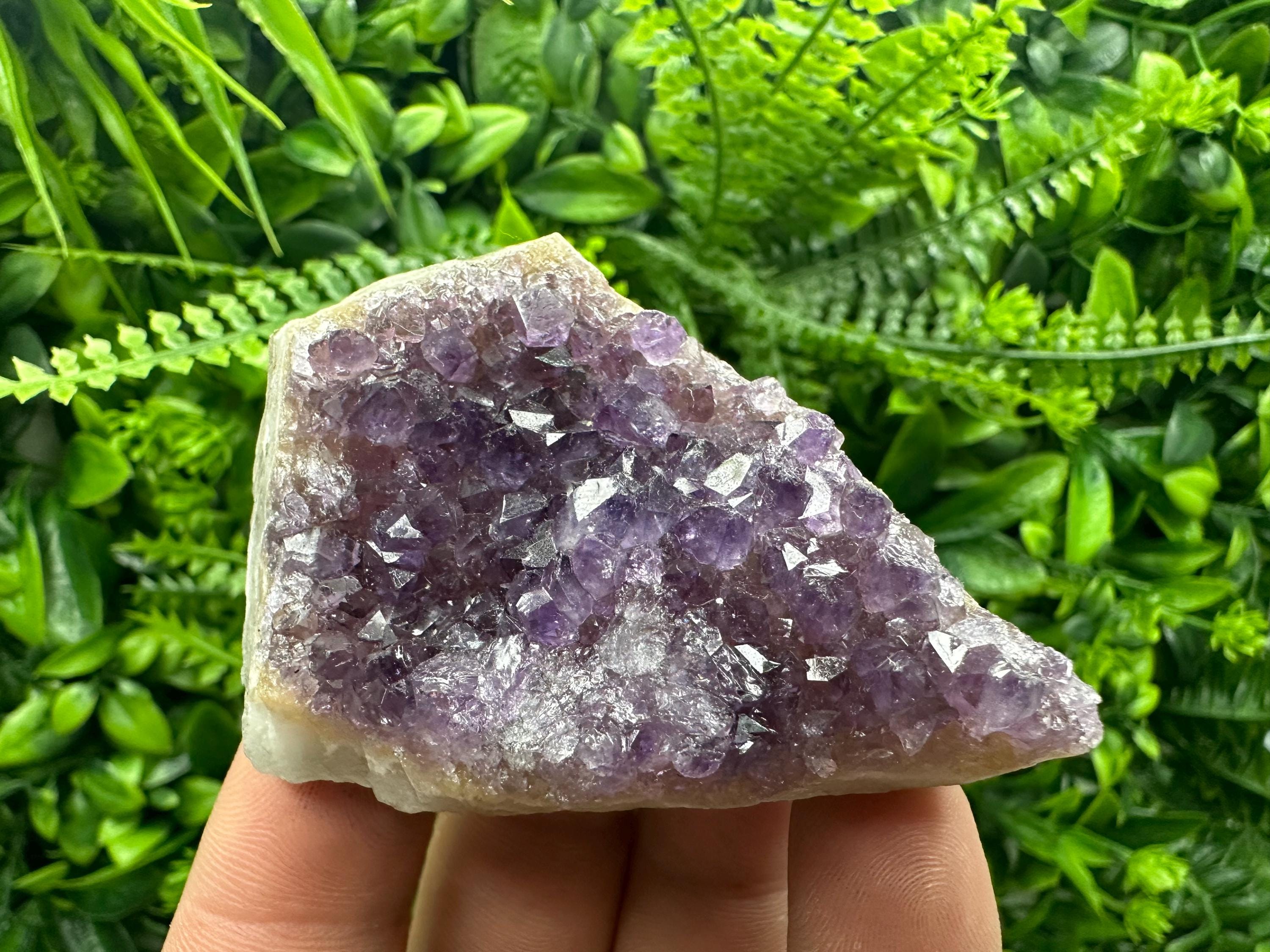 Purple Amethyst Crystal from Uruguay: Natural Home Decor (7/6/3)