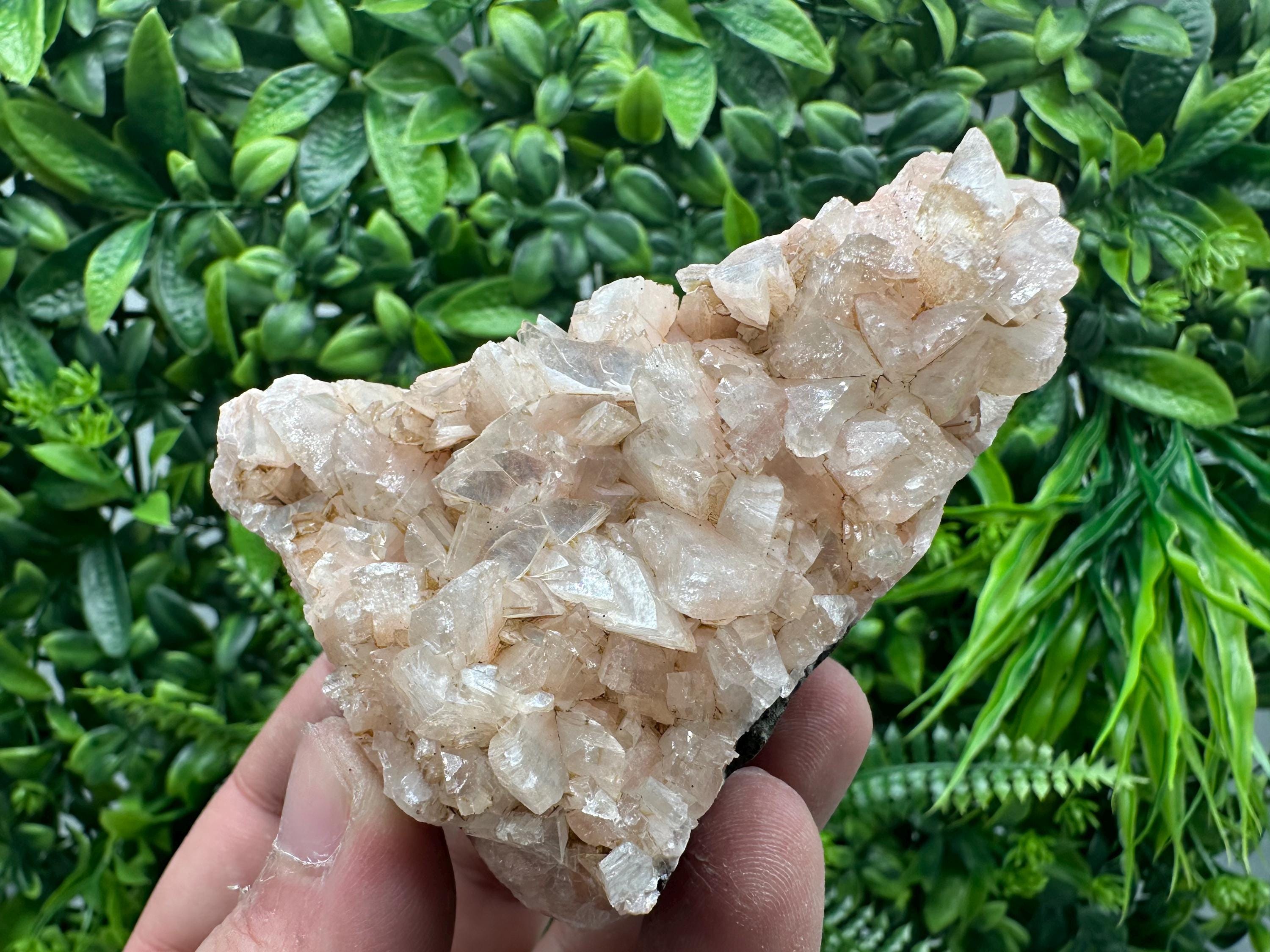 Stilbite on Heulandite, Natural Crystal Mineral Specimen, India