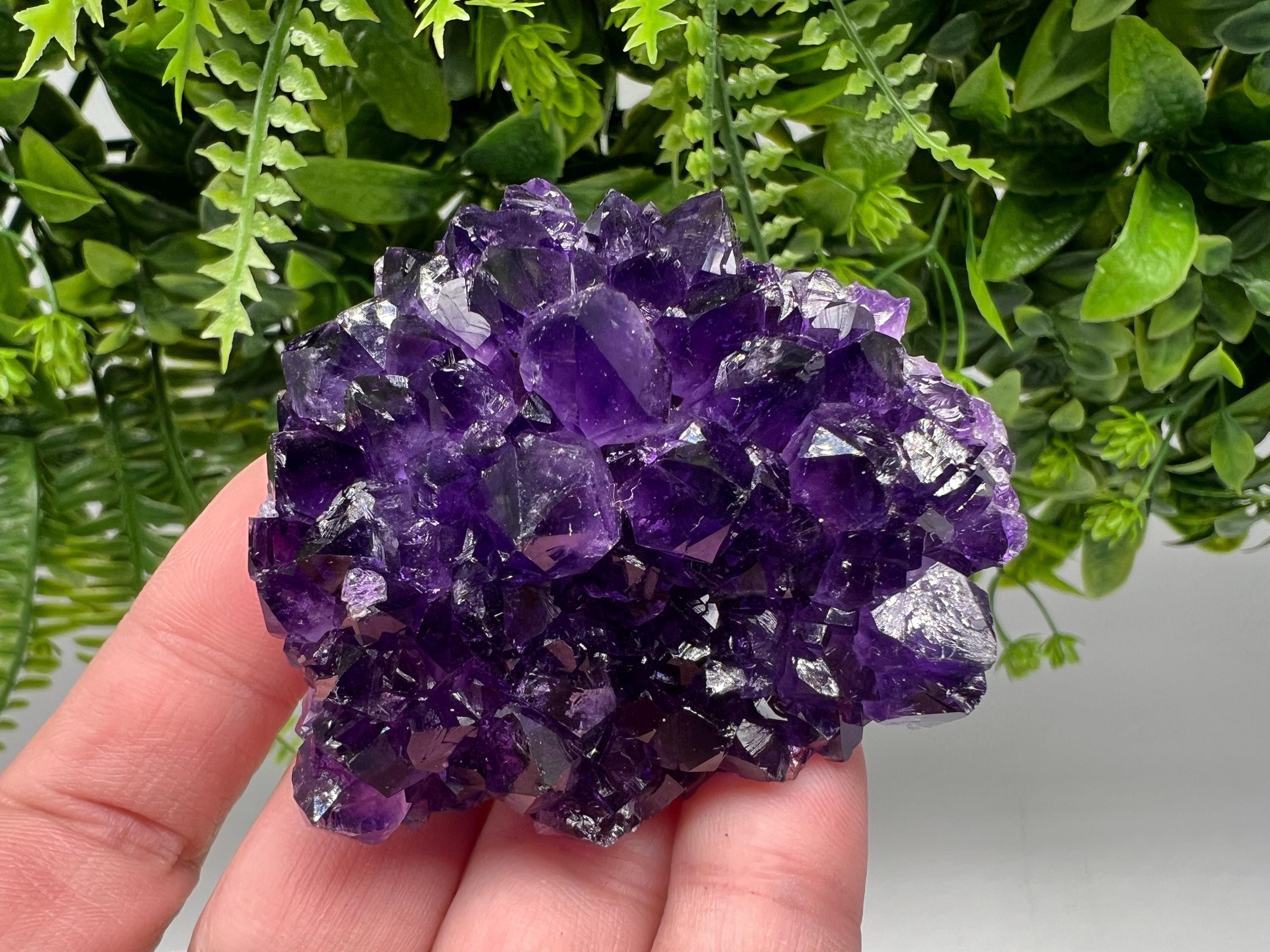 Uruguay Amethyst Crystal: Purple Quartz Home Decor, Energy Stone