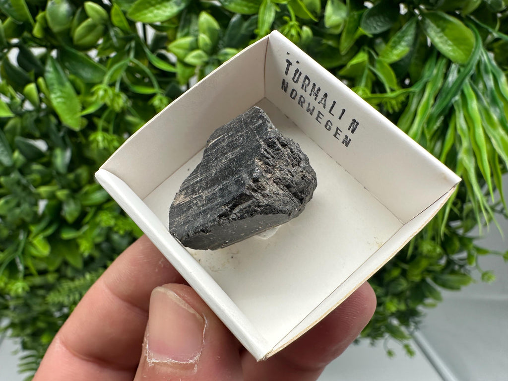 Rare Raw Tourmaline Mineral Specimen: Norway Crystal Collection (3/2.5cm)