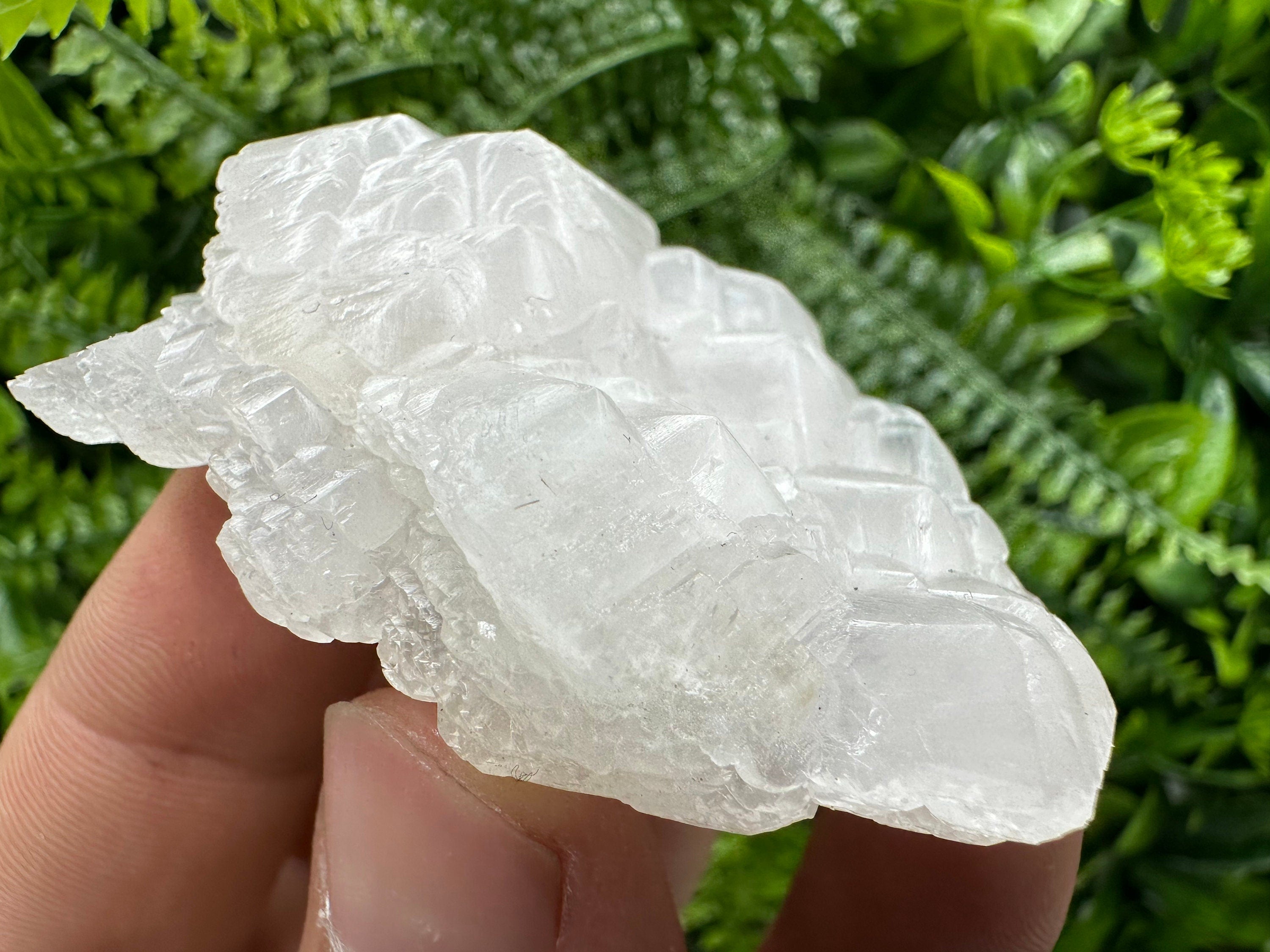 Fluorescent Mangano Calcite Specimen: Rhodopes Bulgaria Mineral Decor